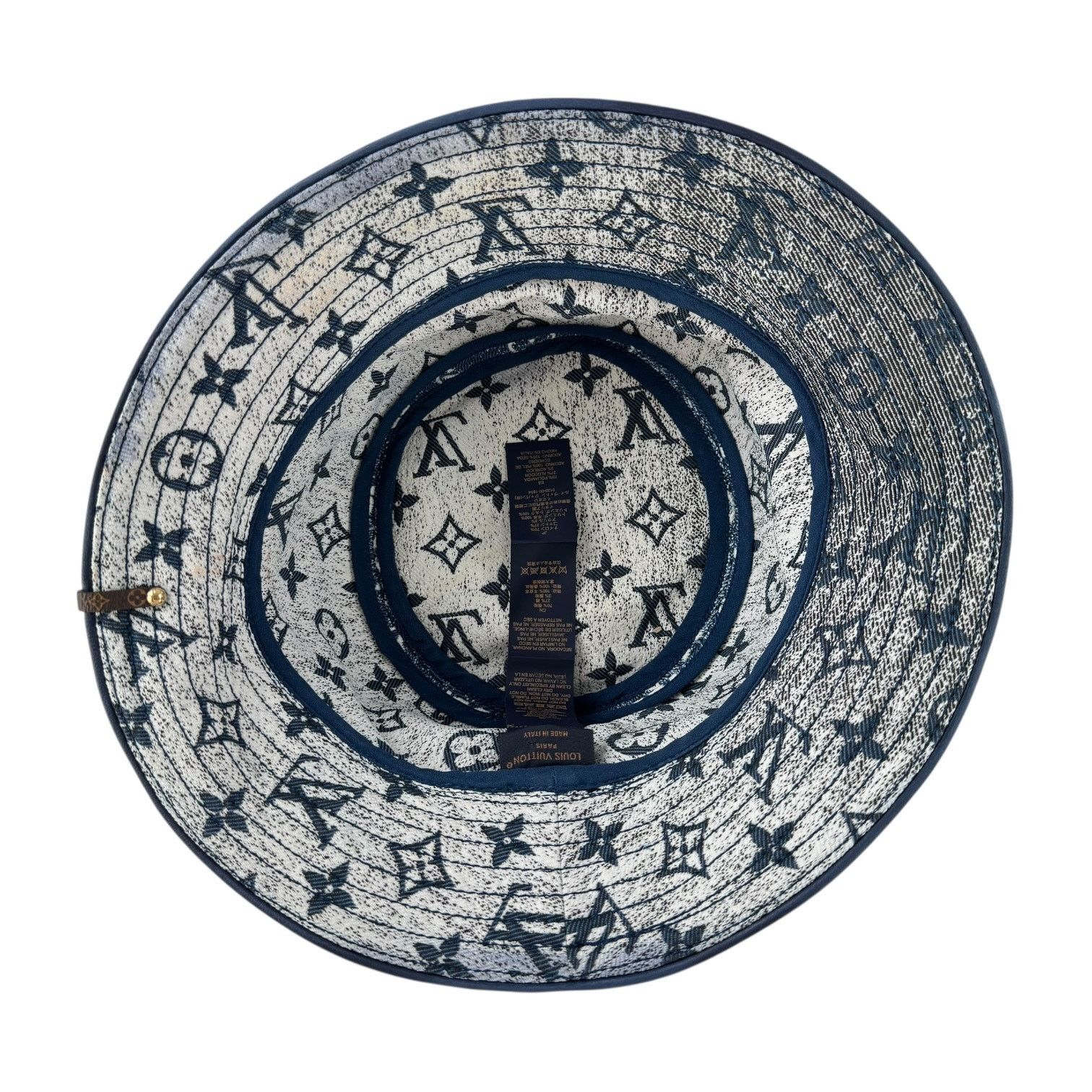 Louis Vuitton Louis Vuitton Monogram Washed Out Denim Bucket Hat Size ONE SIZE - 7 Thumbnail