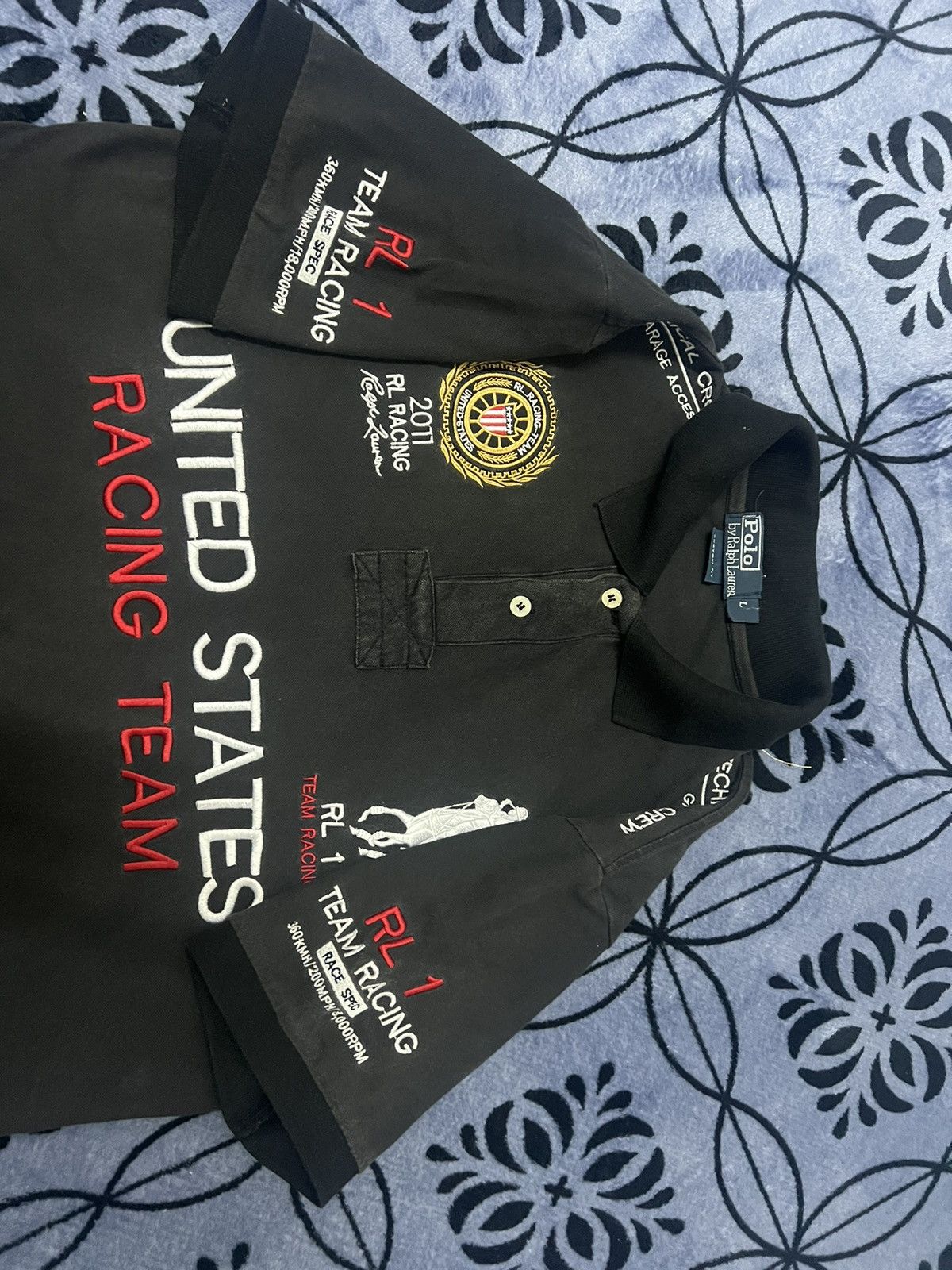 Polo Ralph Lauren × Vintage POLO by Ralph Lauren - United State Racing Team Size US L / EU 52-54 / 3 - 8 Thumbnail