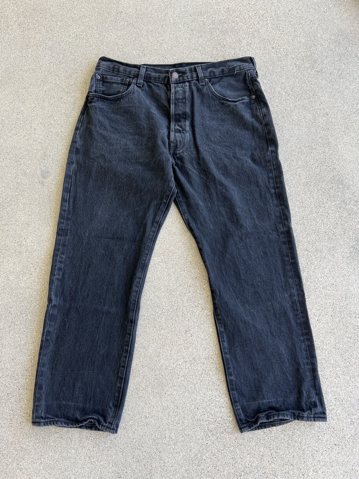 Levi's Vintage 2010s Black Levi’s 501 Relax Fit Jeans Size 36x30 Size US 36 / EU 52 - 1 Thumbnail