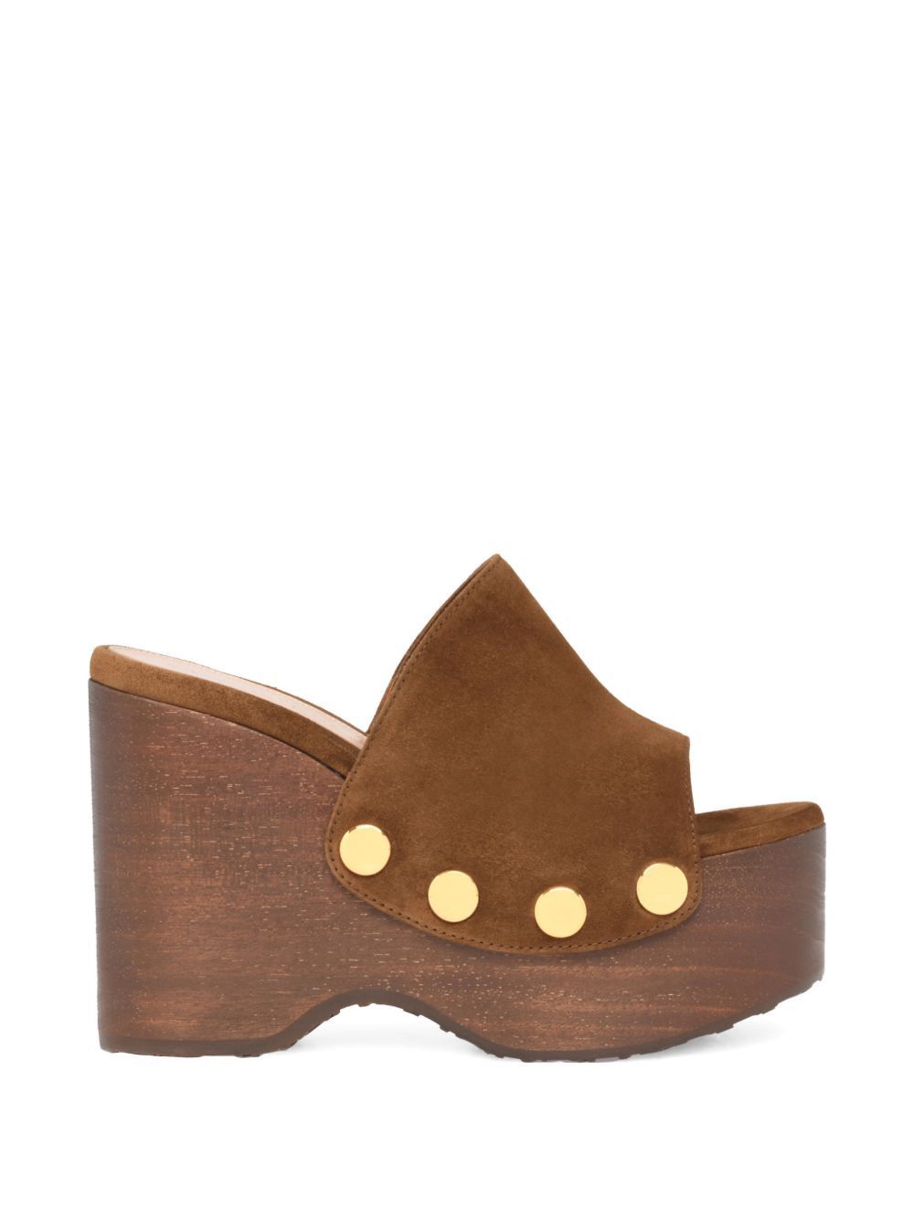 SUEDE LEATHER WEDGE SANDALS