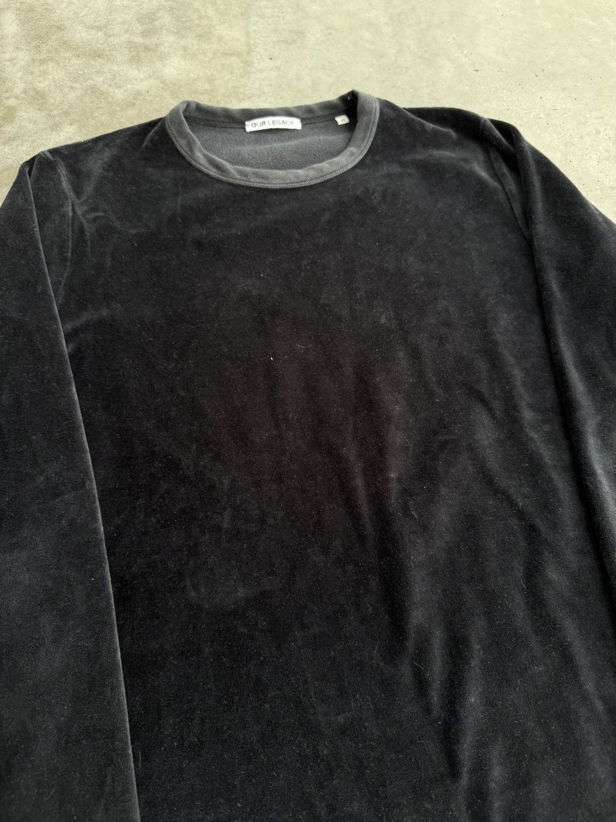 Japanese Brand × Our Legacy Our Legacy Velvet Velour Crewneck in very good condition Size US M / EU 48-50 / 2 - 4 Thumbnail