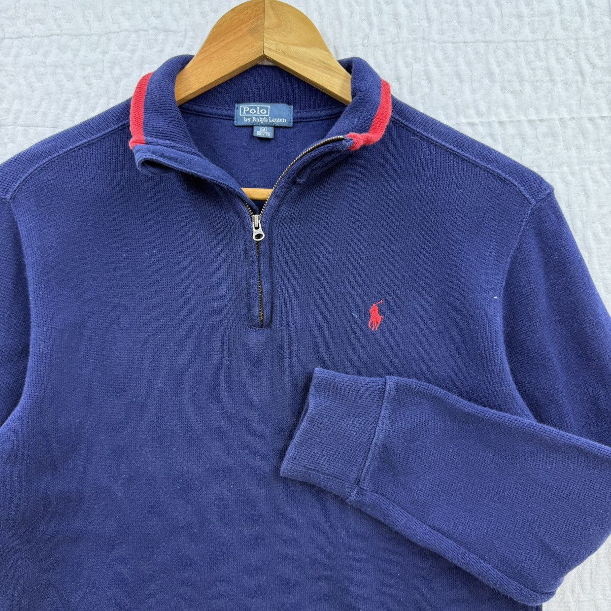 Polo Ralph Lauren Polo Ralph Lauren Navy Blue Shirt with Red embroidery Pony Size S / US 4 / IT 40 - 2 Thumbnail