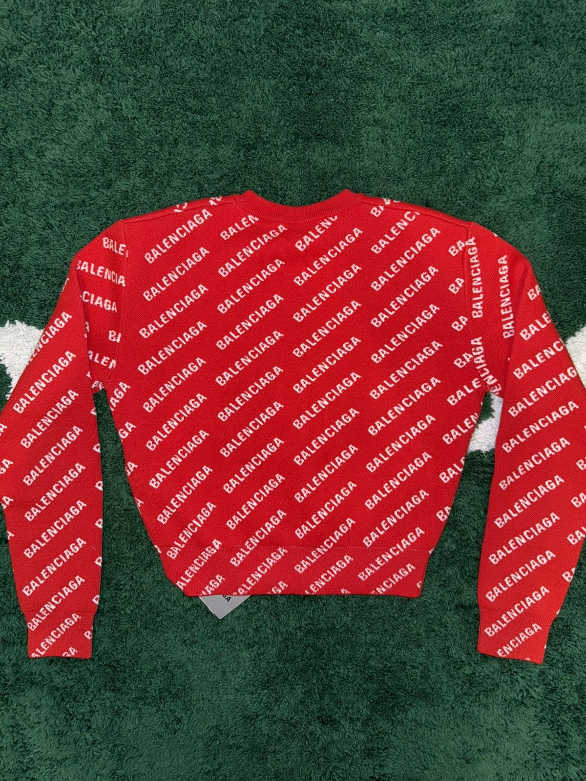 Balenciaga BALENCIAGA Cashmere Logo Print Crewneck Sz.XS Size US XS / EU 42 / 0 - 6 Thumbnail