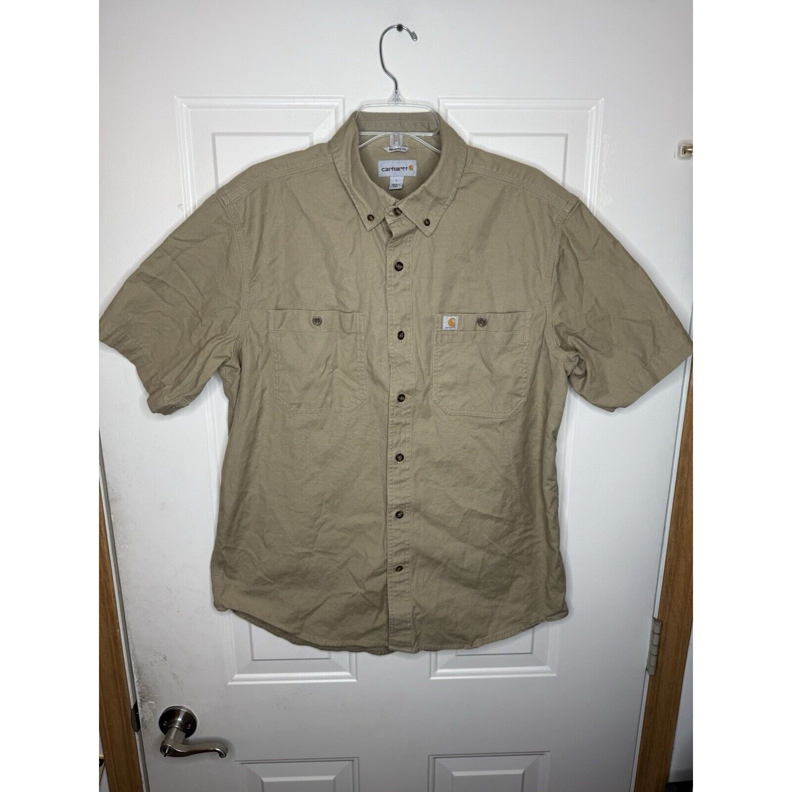 Carhartt Carhartt Canvas Shirt Men Large Rugged Flex Relaxed Fit Size US L / EU 52-54 / 3 - 1 Thumbnail