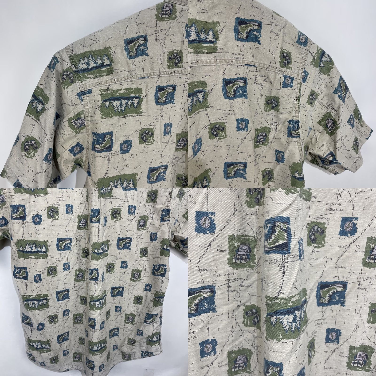 Vintage VINTAGE Woolrich Button-Down Shirt Mens XL Hiking Camp Pocket Cotton Camping Shirt Size US XL / EU 56 / 4 - 10 Thumbnail