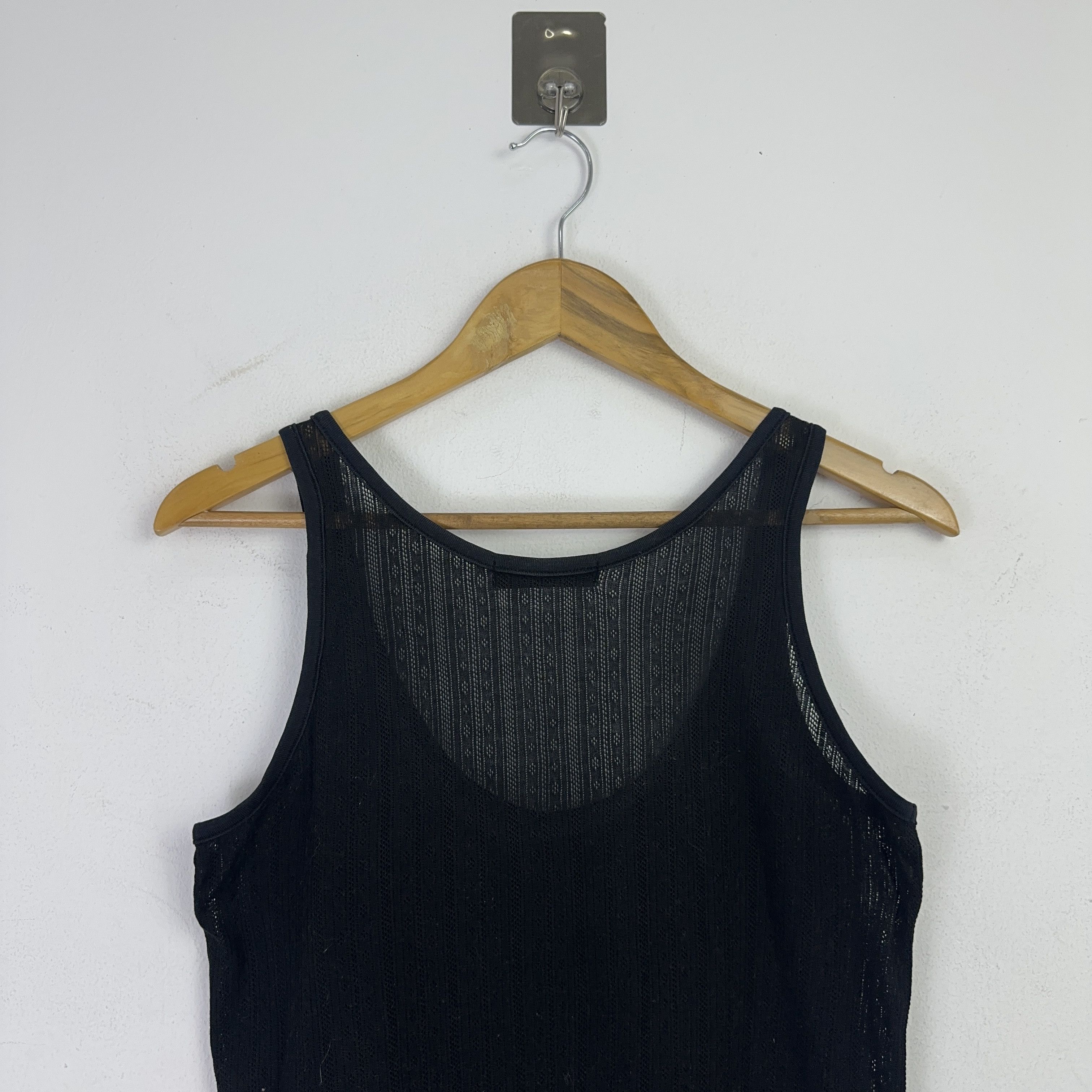 Issey Miyake Vintage Zucca Japan Sheer Knit Mesh Tank Top Size US M / EU 48-50 / 2 - 4 Thumbnail