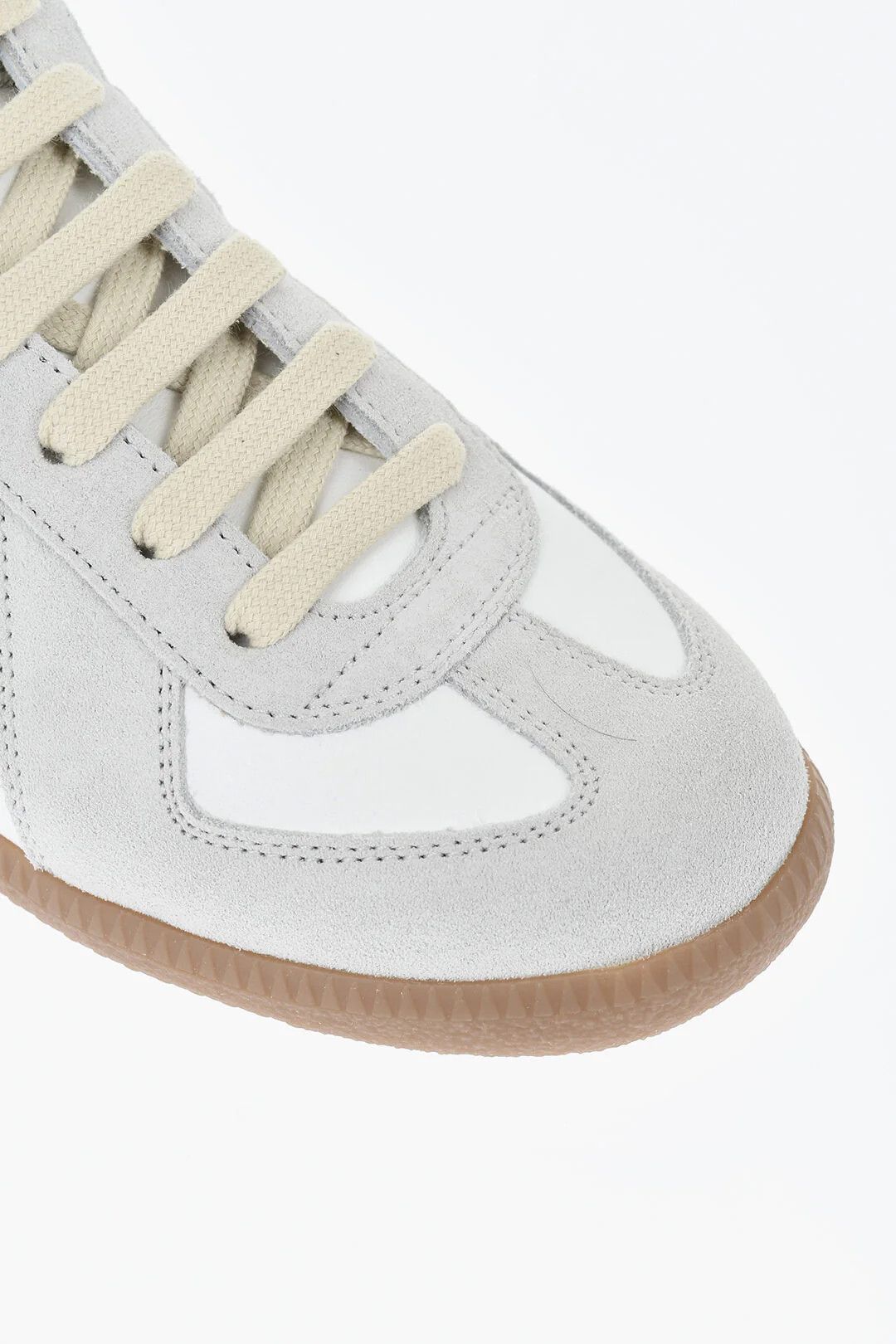 Maison Margiela og1mm0426 Leather Low Mule-Fit Sneakers in White Size US 7.5 / IT 37.5 - 4 Thumbnail