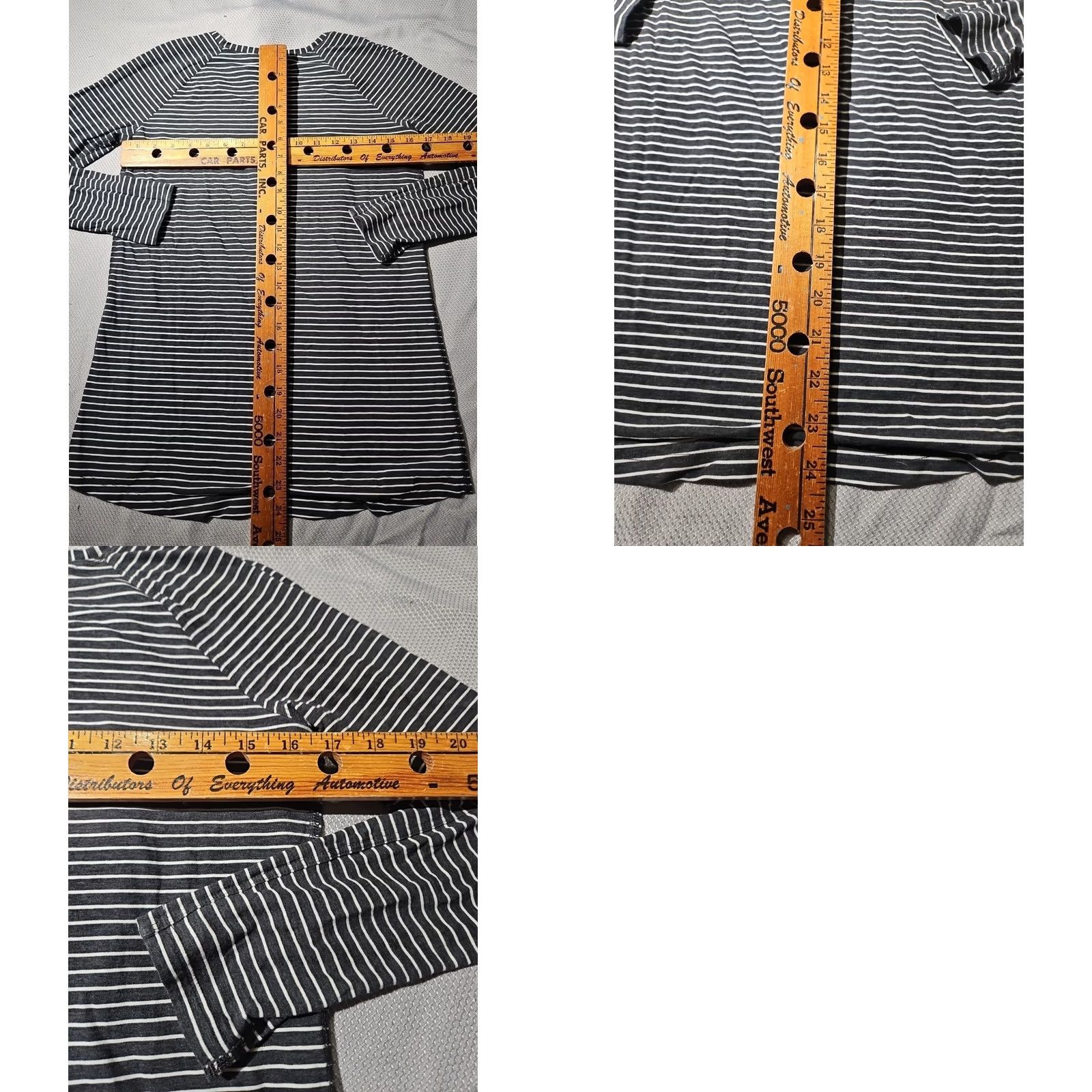 Lululemon Lululemon Shirt Womens Small Black Emerald Long Sleeve Modern Stripe Active Top Size S / US 4 / IT 40 - 8 Thumbnail