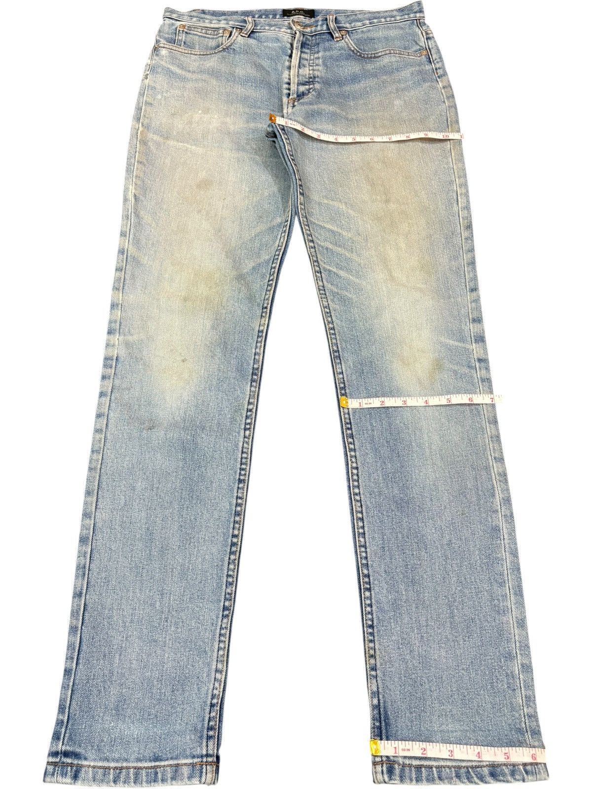 A.P.C. Vintage APC Petit New Standard Mud Wash Jeans Size US 32 / EU 48 - 13 Thumbnail
