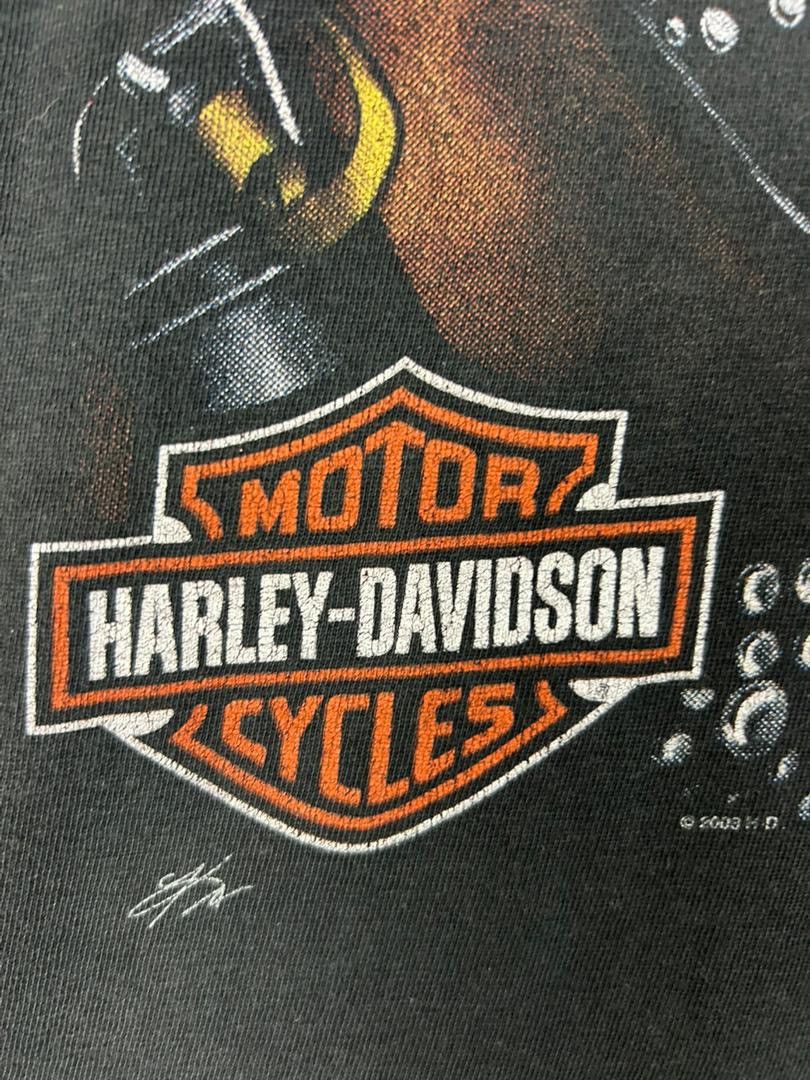 Harley Davidson Vintage Harley Davidson Pitbull Graphic T-Shirt Size US L / EU 52-54 / 3 - 5 Thumbnail