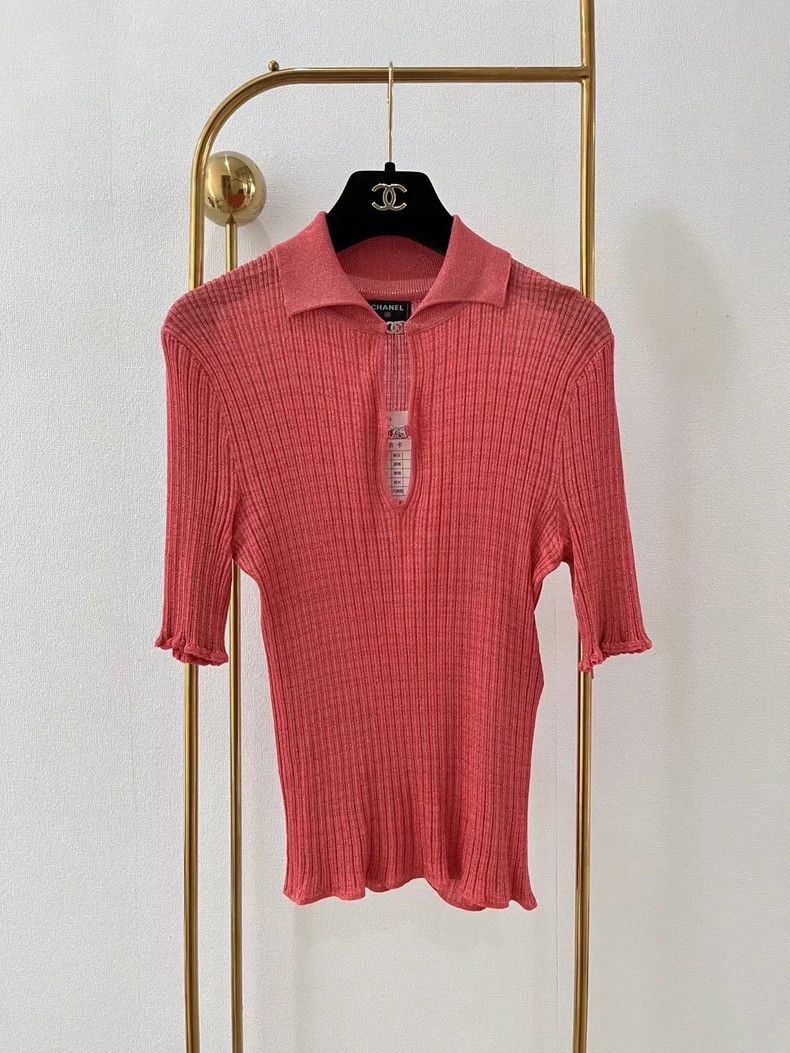Chanel Chanel 22 Spring and summer orange diamond buckle knitted Size XS / US 0-2 / IT 36-38 - 1 Thumbnail