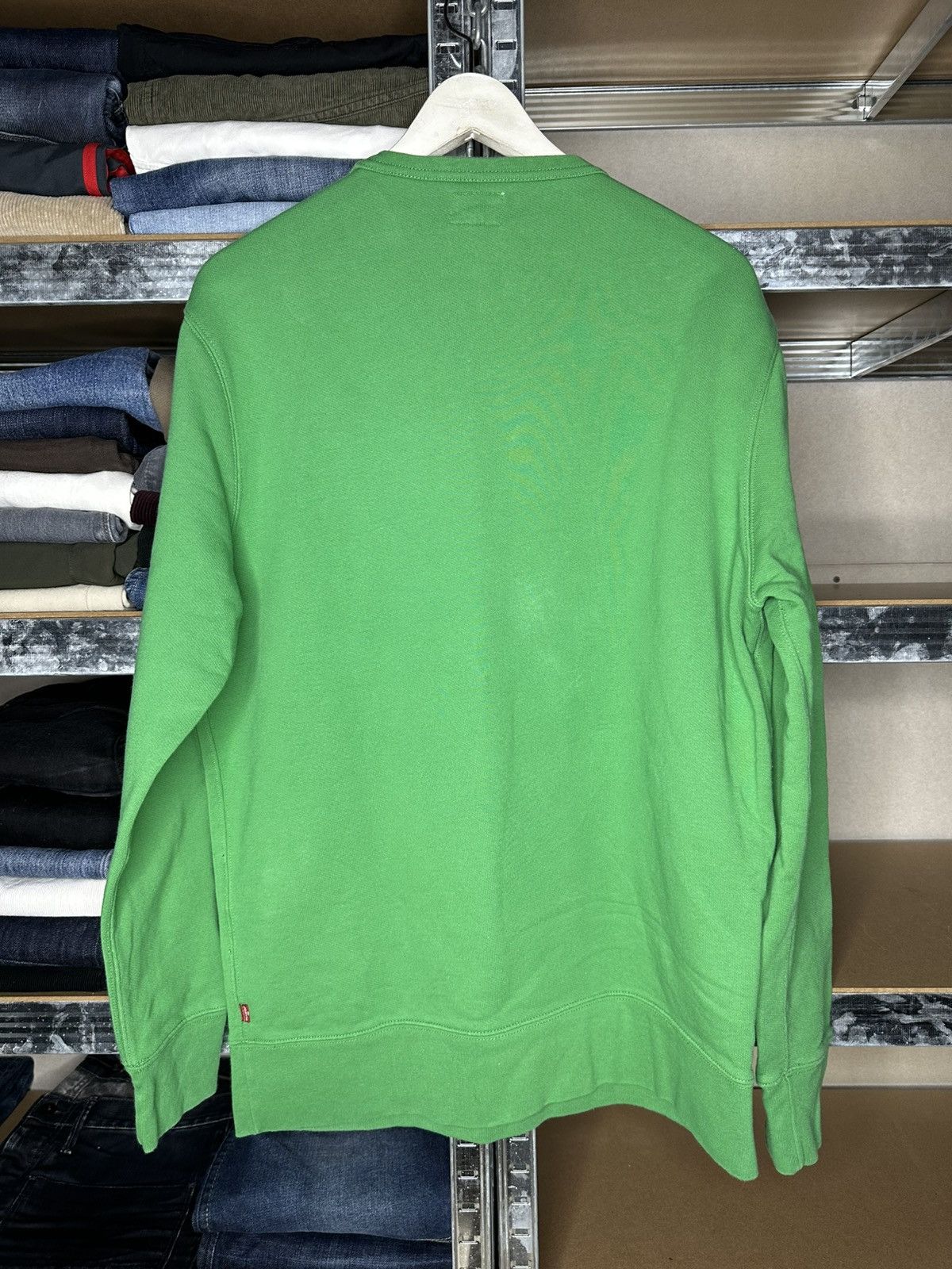 Levi's Levi’s Green Sweatshirt Crewneck Big Embroidered Logo Size US L / EU 52-54 / 3 - 2 Thumbnail