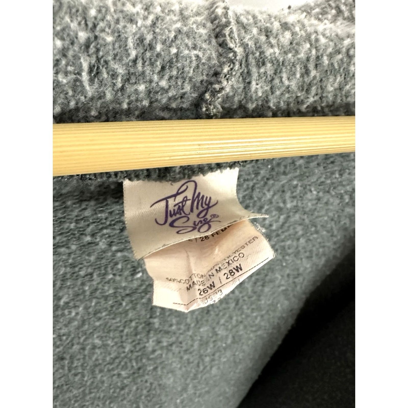 Vintage VTG Just My Size 2XL Gray Hoodie Zip Full Zip Oversized Faded Worn Grunge Workwear Sweatshirt Men Size US XXL / EU 58 / 5 - 3 Thumbnail
