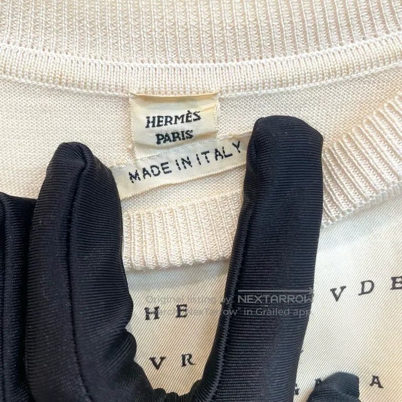 Hermes Hermes Chain print goat hair and silk blended knitted long Size XXS / US 00 / IT 34 - 3 Thumbnail