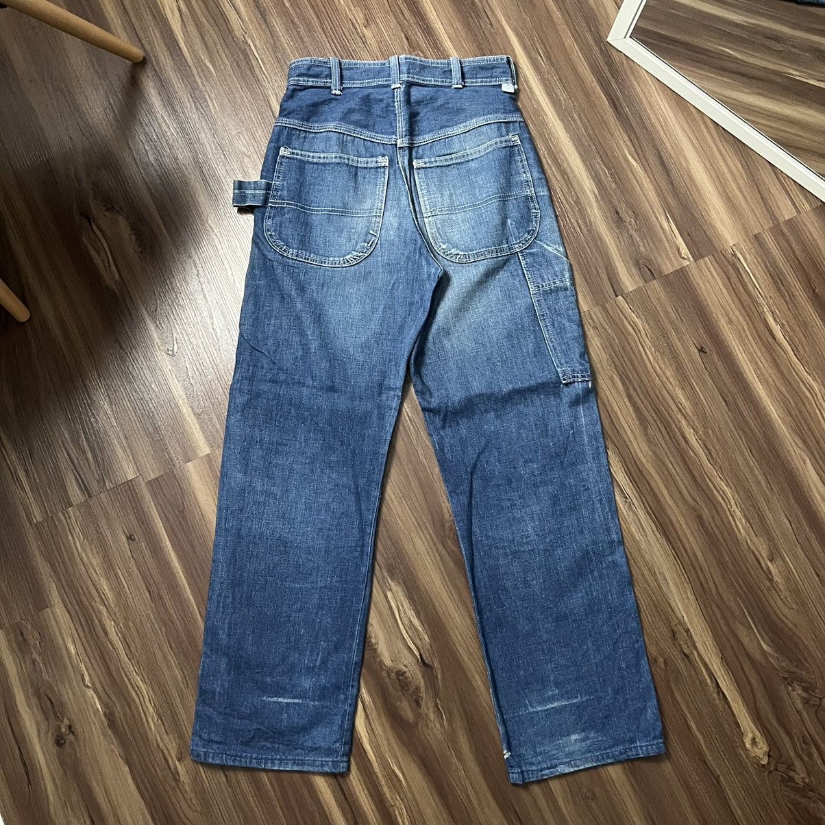 Vintage 1980s Carpenter Denim Zipper By Scovill USA Jeans Size US 27 - 2 Thumbnail