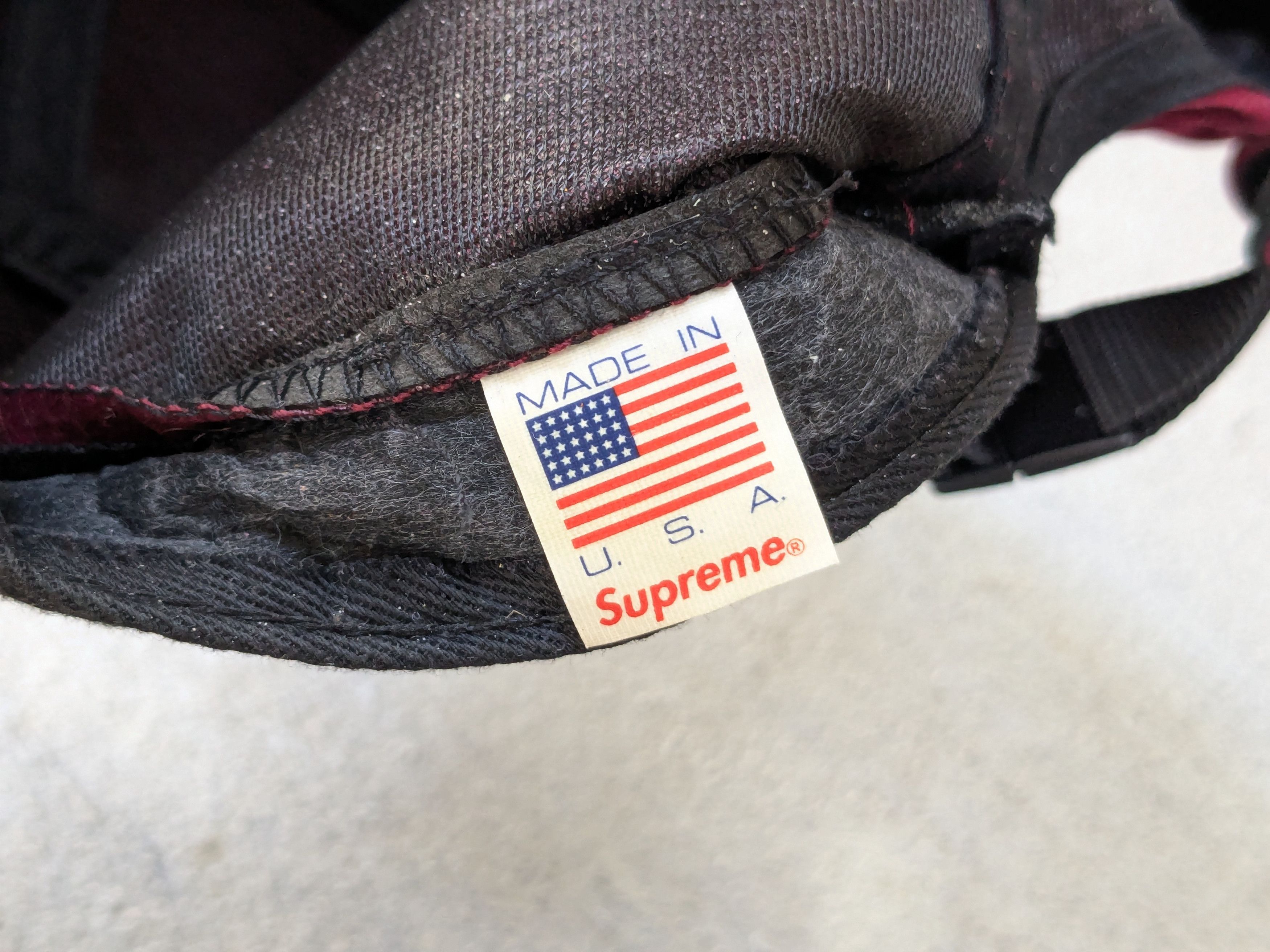 Supreme Supreme Velour Camp Cap 5 Panel Maroon Burgundy SS16 Size ONE SIZE - 11 Thumbnail