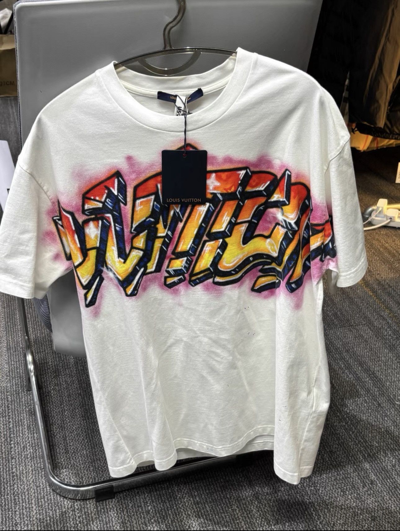 Louis Vuitton Graffiti x Virgil Abloh Logo Tee