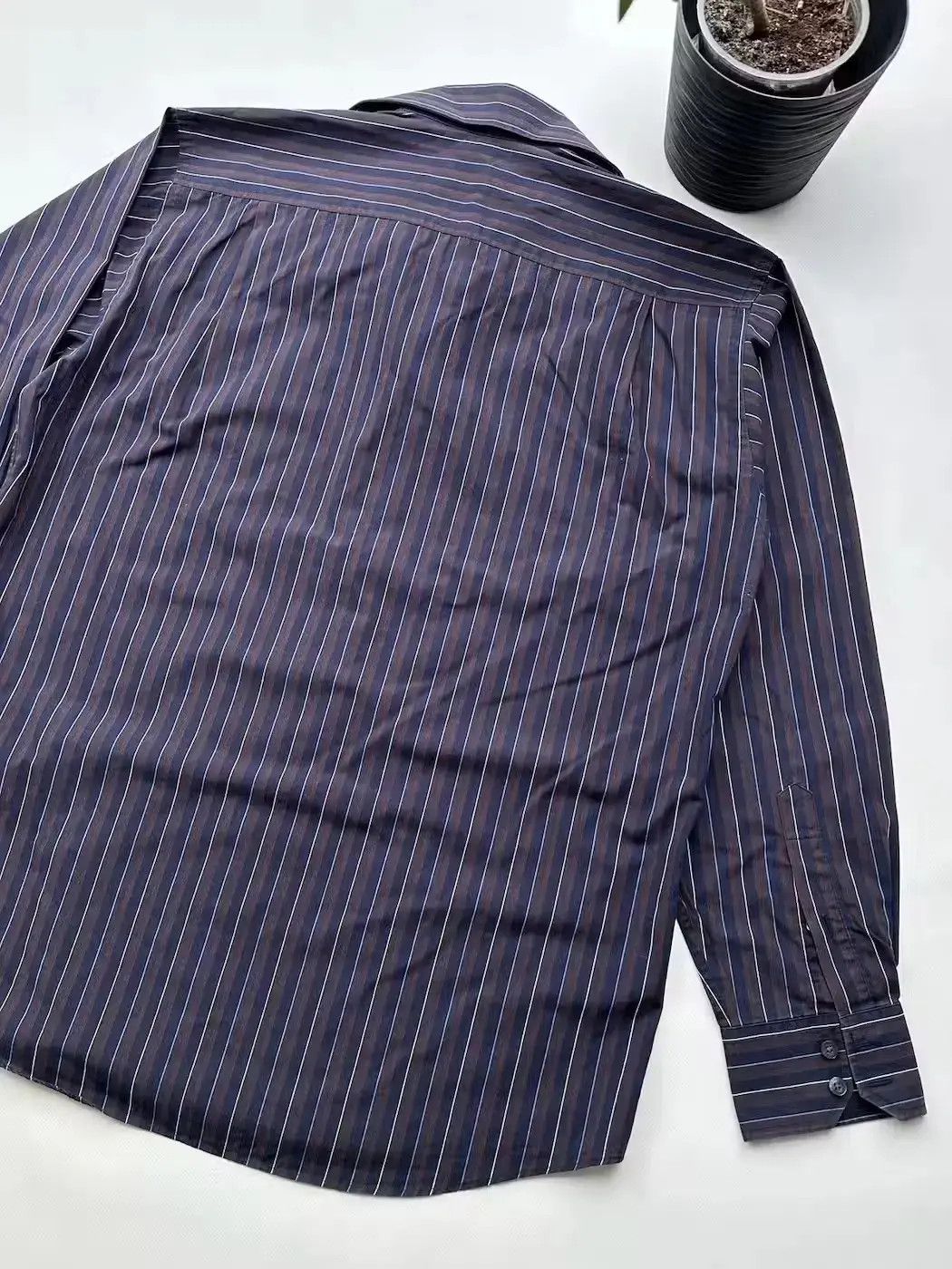 Balmain Balmain Striped Vintage Shirt Long Sleeve (545) Size US XL / EU 56 / 4 - 10 Thumbnail