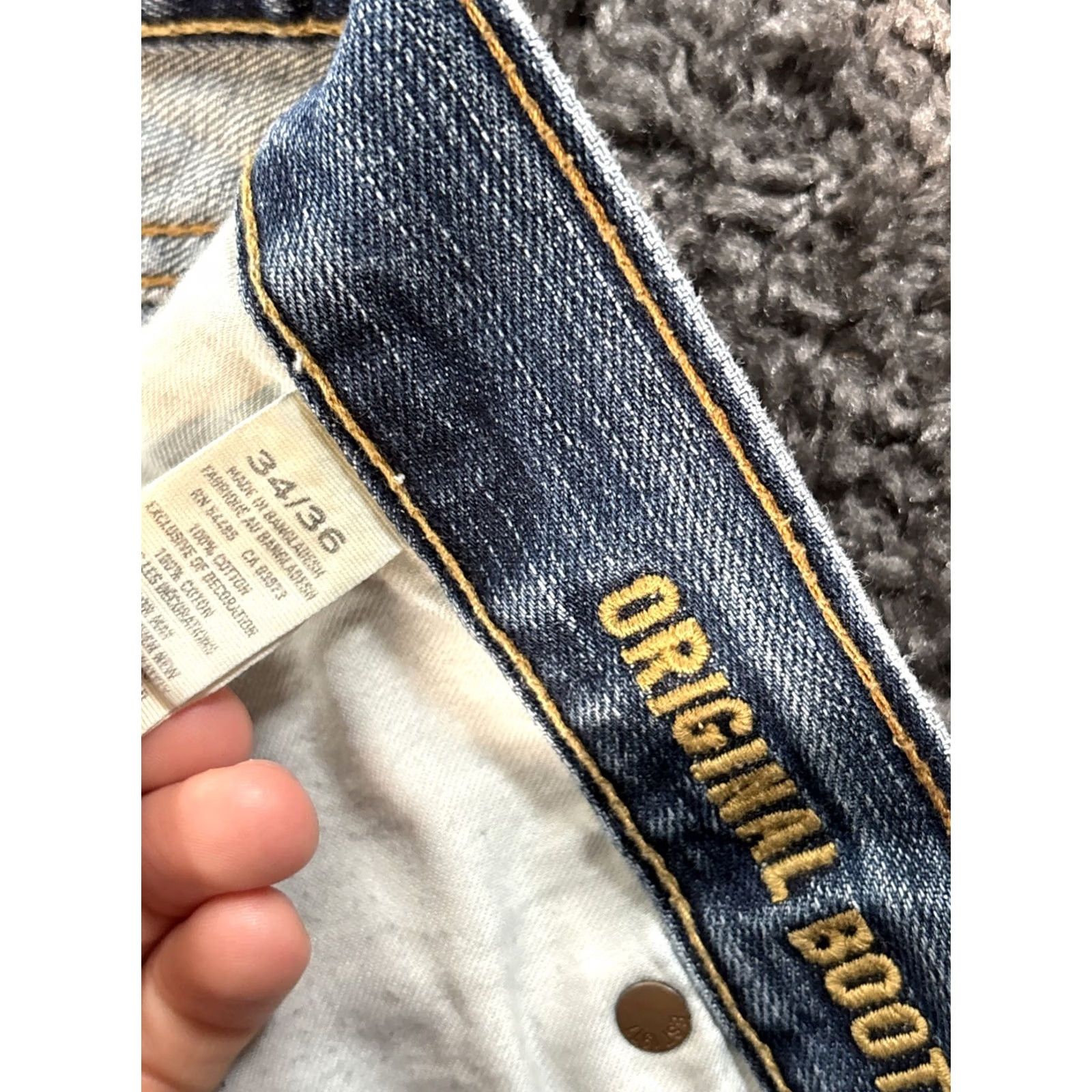 American Eagle Outfitters Vintage American Eagle Jeans Mens 34x33 Blue Light Wash Relaxed Y2K Size US 34 / EU 50 - 5 Thumbnail