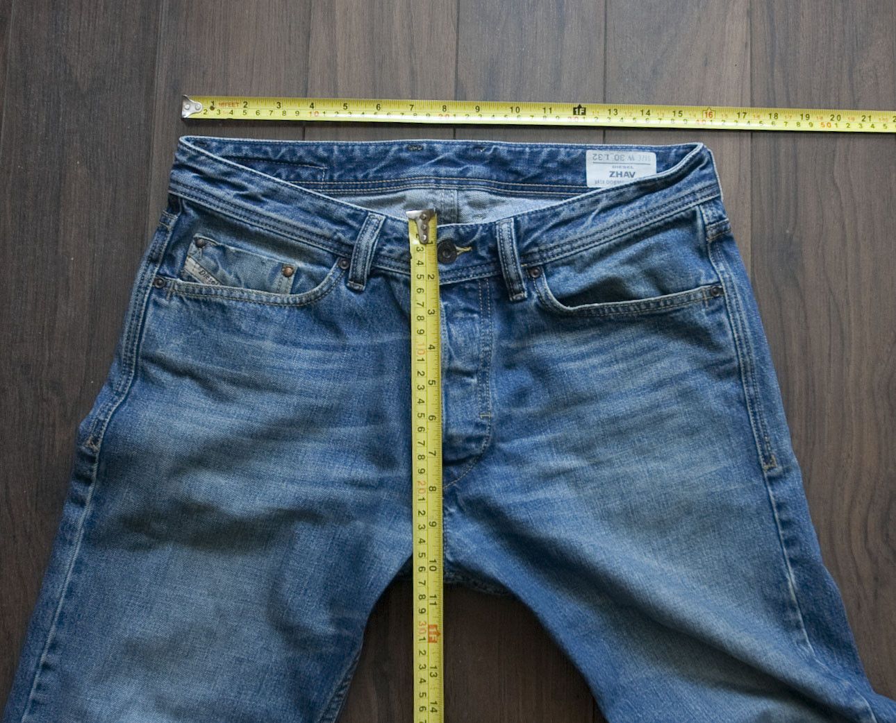 Diesel Diesel Zhav Jeans Size 31x28 Blue Size US 31 - 5 Thumbnail