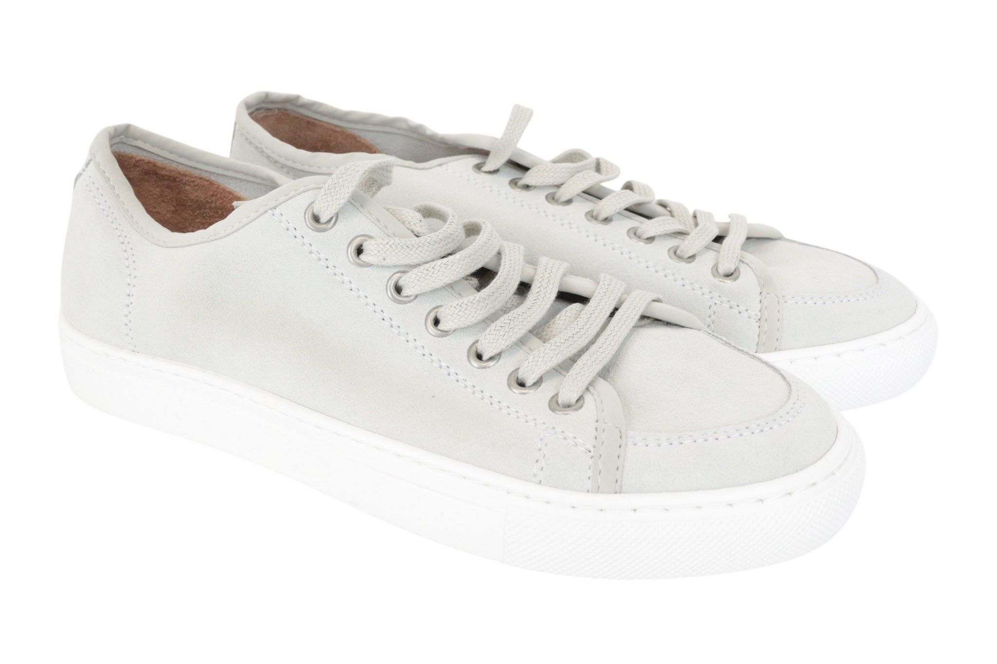 Suitsupply EU39 Grey Off-White Leather Sneakers 67441 Size US 6 / EU 39 - 1 Thumbnail