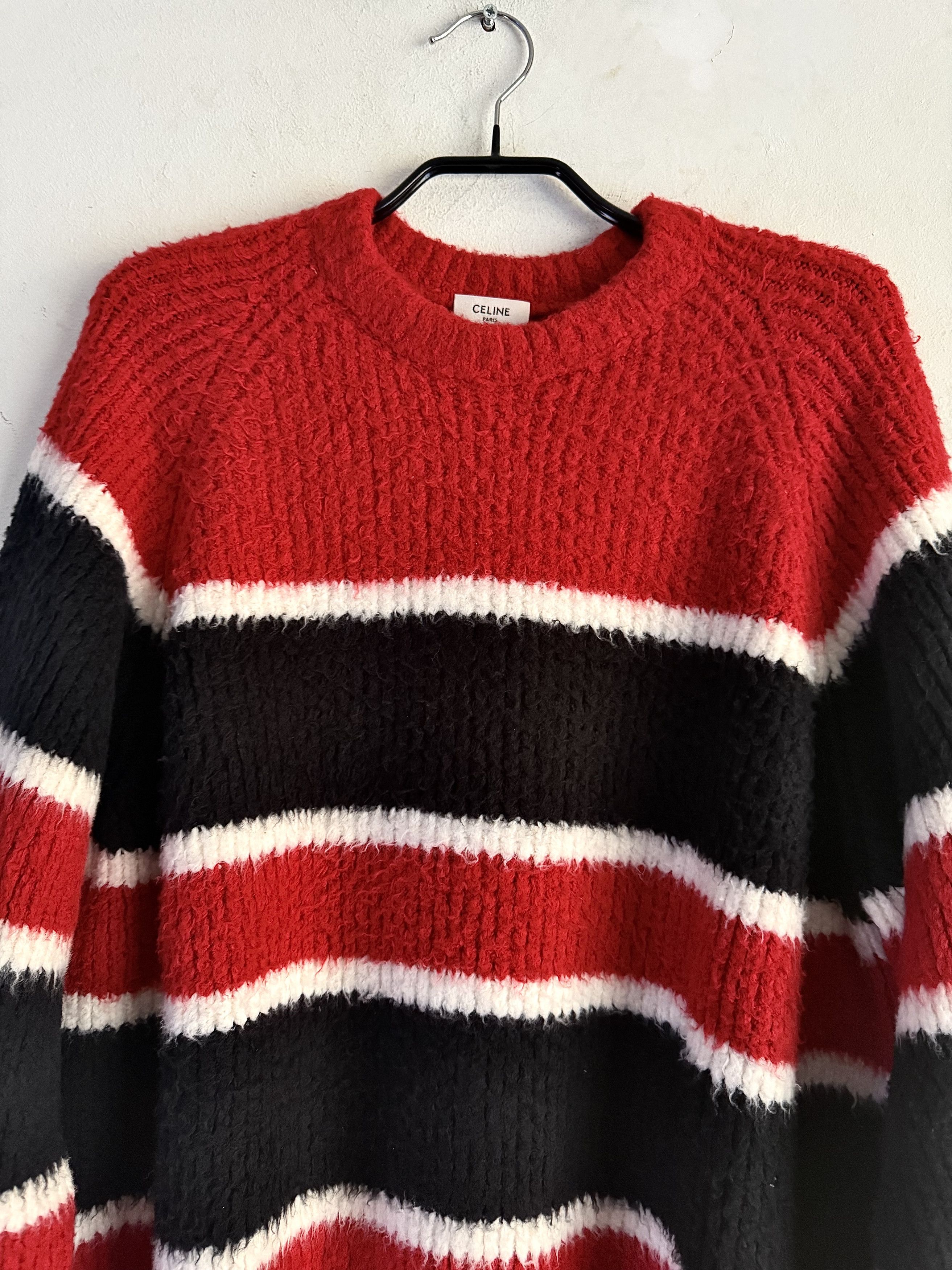Celine Celine Aw21 Striped Bouclé Knit Size US L / EU 52-54 / 3 - 6 Thumbnail