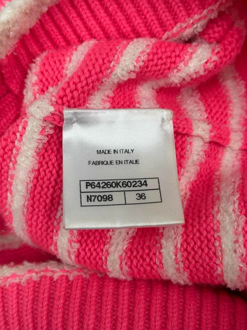 Chanel Chanel Pink and white colour-matched striped short sleeves Size XS / US 0-2 / IT 36-38 - 5 Thumbnail