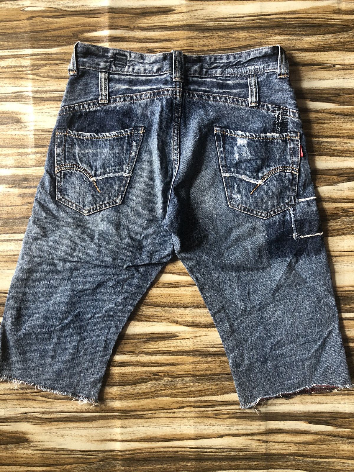 Japanese Brand × Kapital × Le Grande Bleu (L.G.B.) Vtg Y2K bartack patchwork sashiko boro opium kapital Size US 32 / EU 48 - 6 Thumbnail