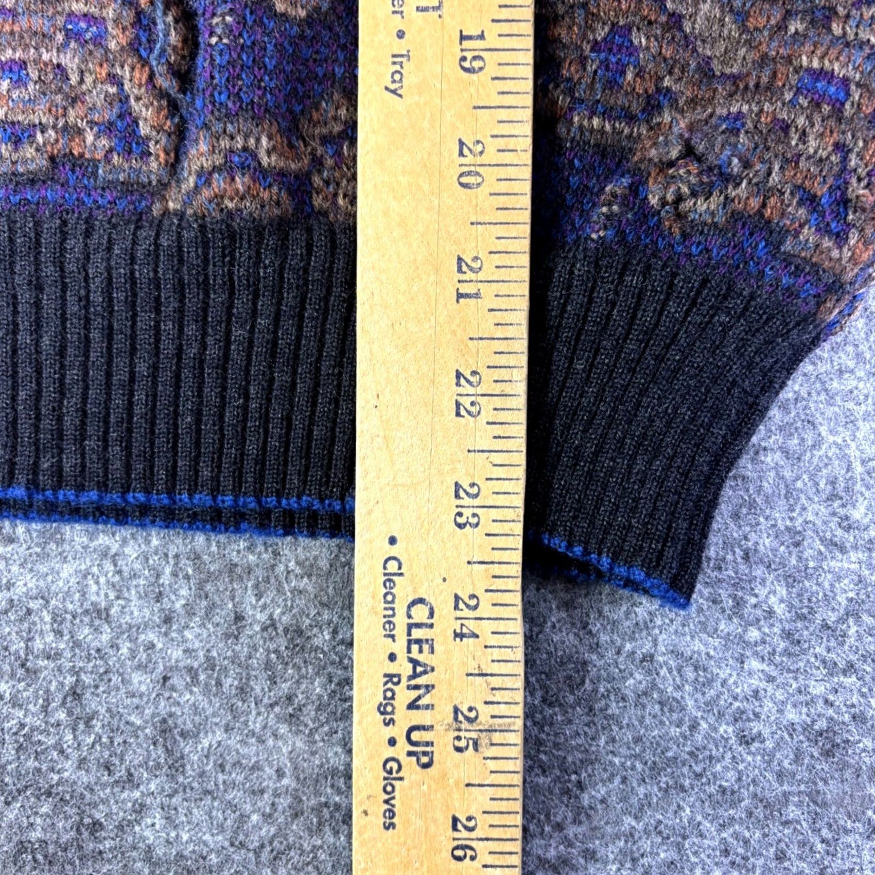 Vintage VINTAGE Scotch St. Raphael Bloomingdales Mens M Wool Sweater Paisley Pattern 90s Retro Knit Beaded Crew Neck Long Sleeve Size M / US 6-8 / IT 42-44 - 4 Thumbnail