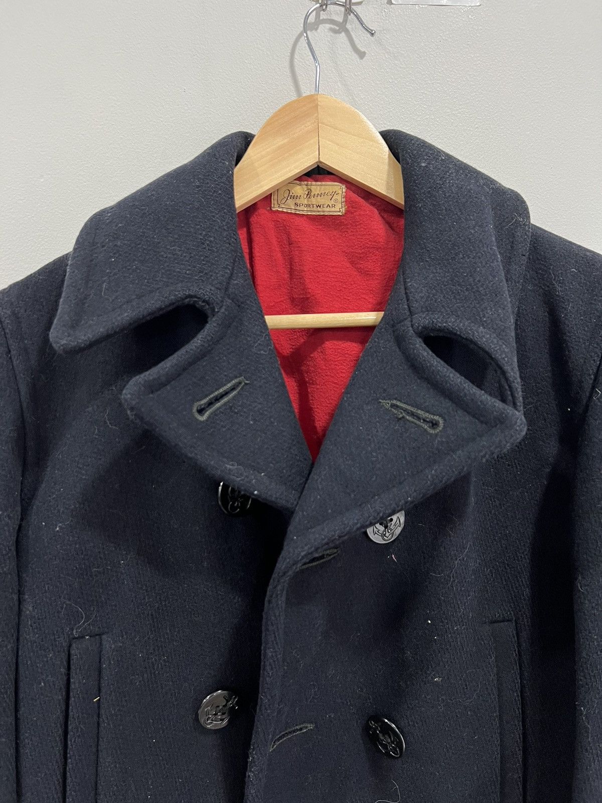 Vintage Vintage 1950s 60s Jim Penney Wool Coat anchor button usn Size US S / EU 44-46 / 1 - 2 Thumbnail