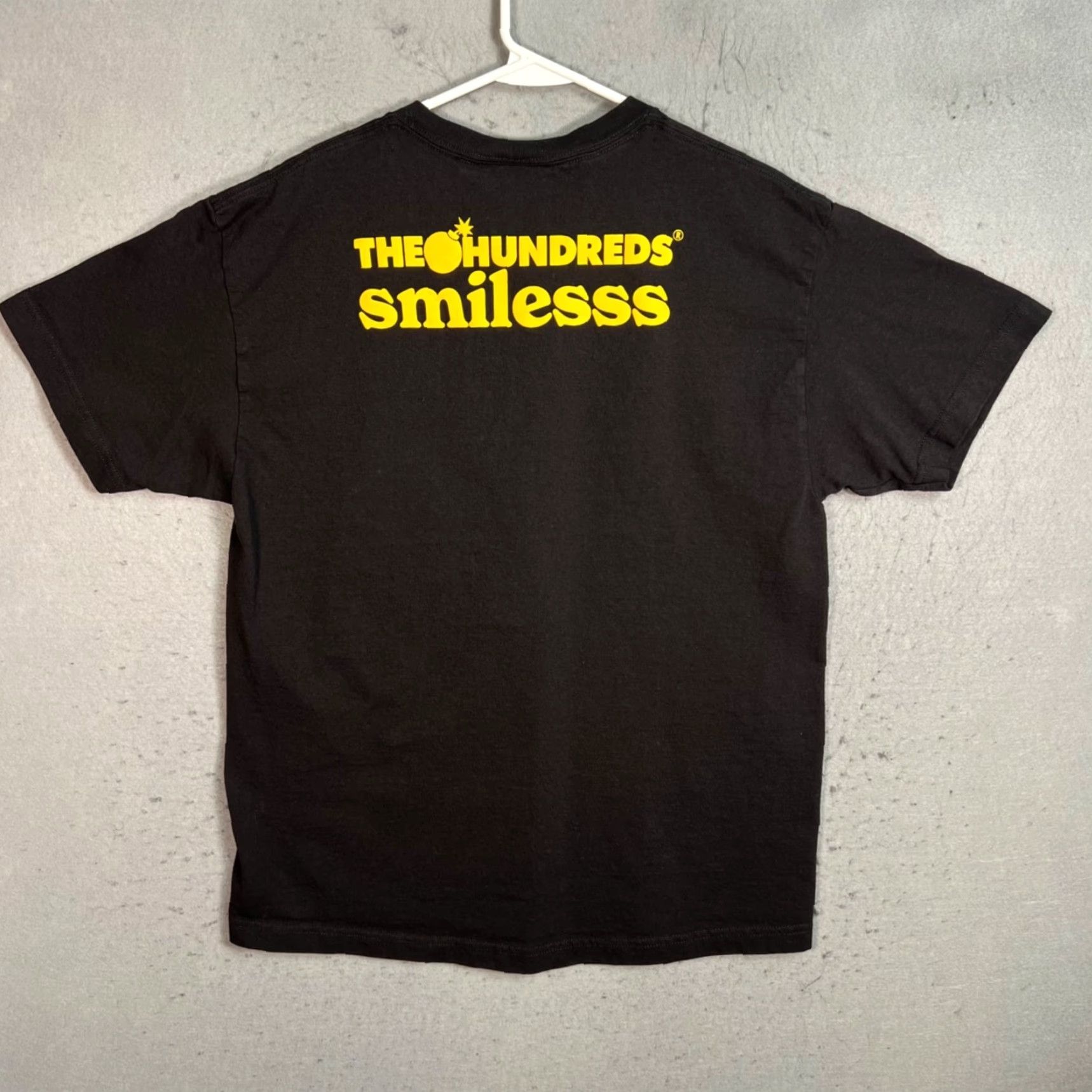 The Hundreds The Hundreds x Smilesss Graphic Black T-Shirt Size Large 100% Cotton Men Adult L Crew Neck Short Sleeve Shirt Mens Black 2020s Vintage N/A Size US L / EU 52-54 / 3 - 2 Thumbnail
