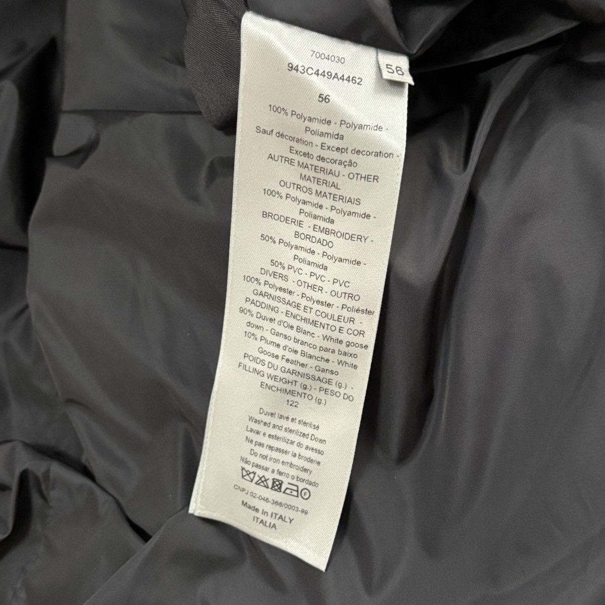 Dior Dior Oblique Black Puffer Jacket Size US XL / EU 56 / 4 - 4 Thumbnail