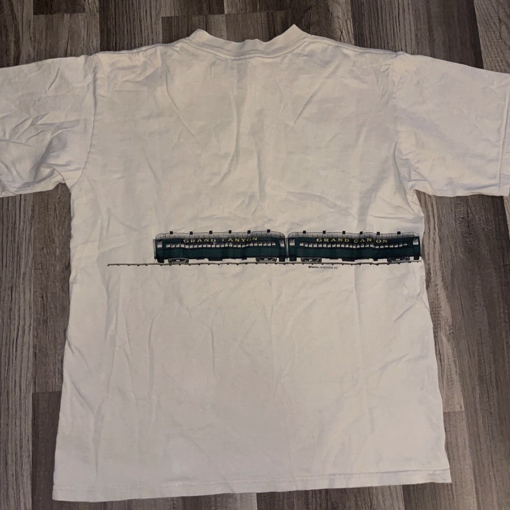 Joe Browns VINTAGE Browns Grand Canyon T-Shirt Wrap Around Men M Brown 21x25.5 Train 90s Size US M / EU 48-50 / 2 - 3 Thumbnail