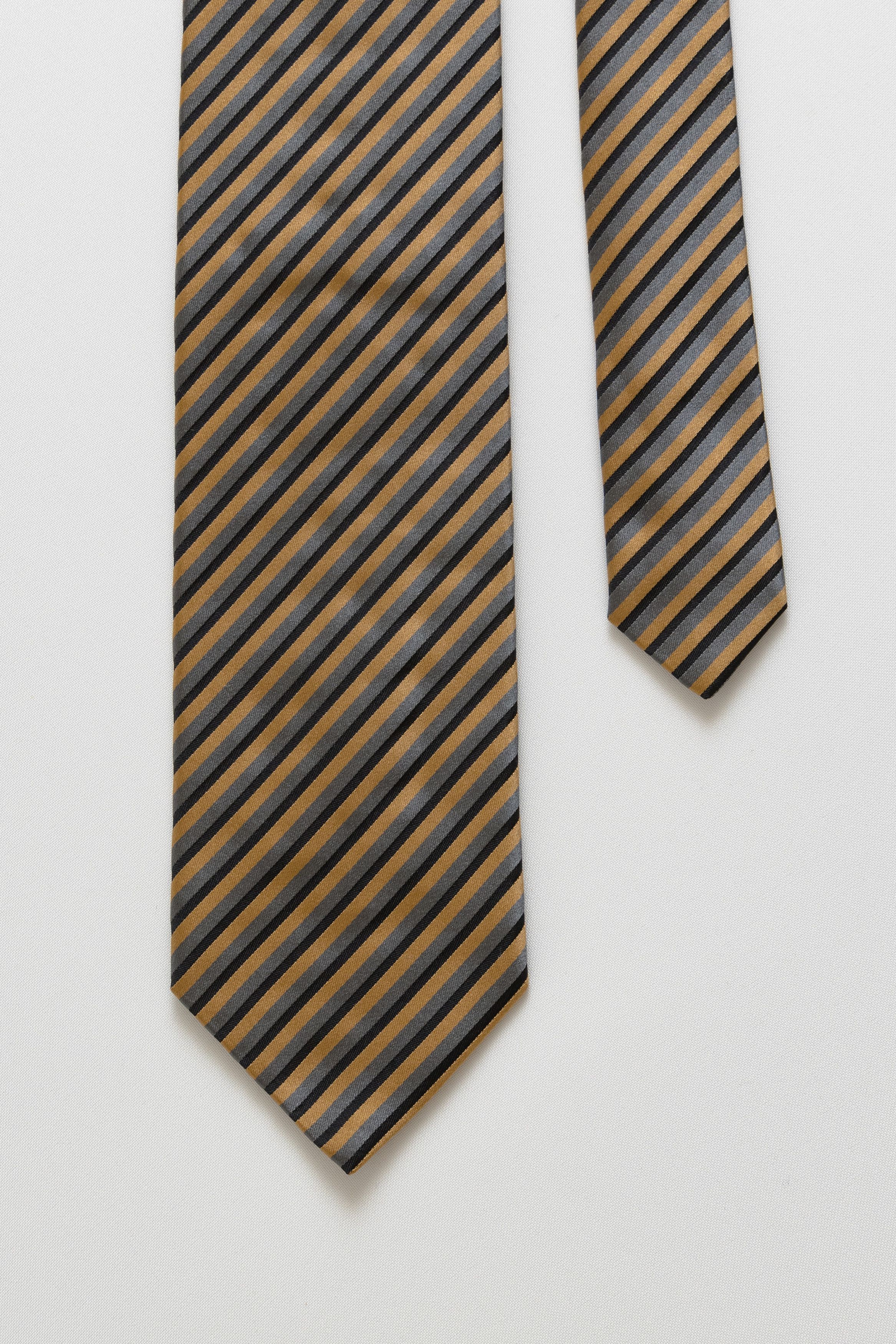 Pal Zileri Pal Zileri Tie striped pattern print necktie silk tie 049 Size ONE SIZE - 3 Thumbnail