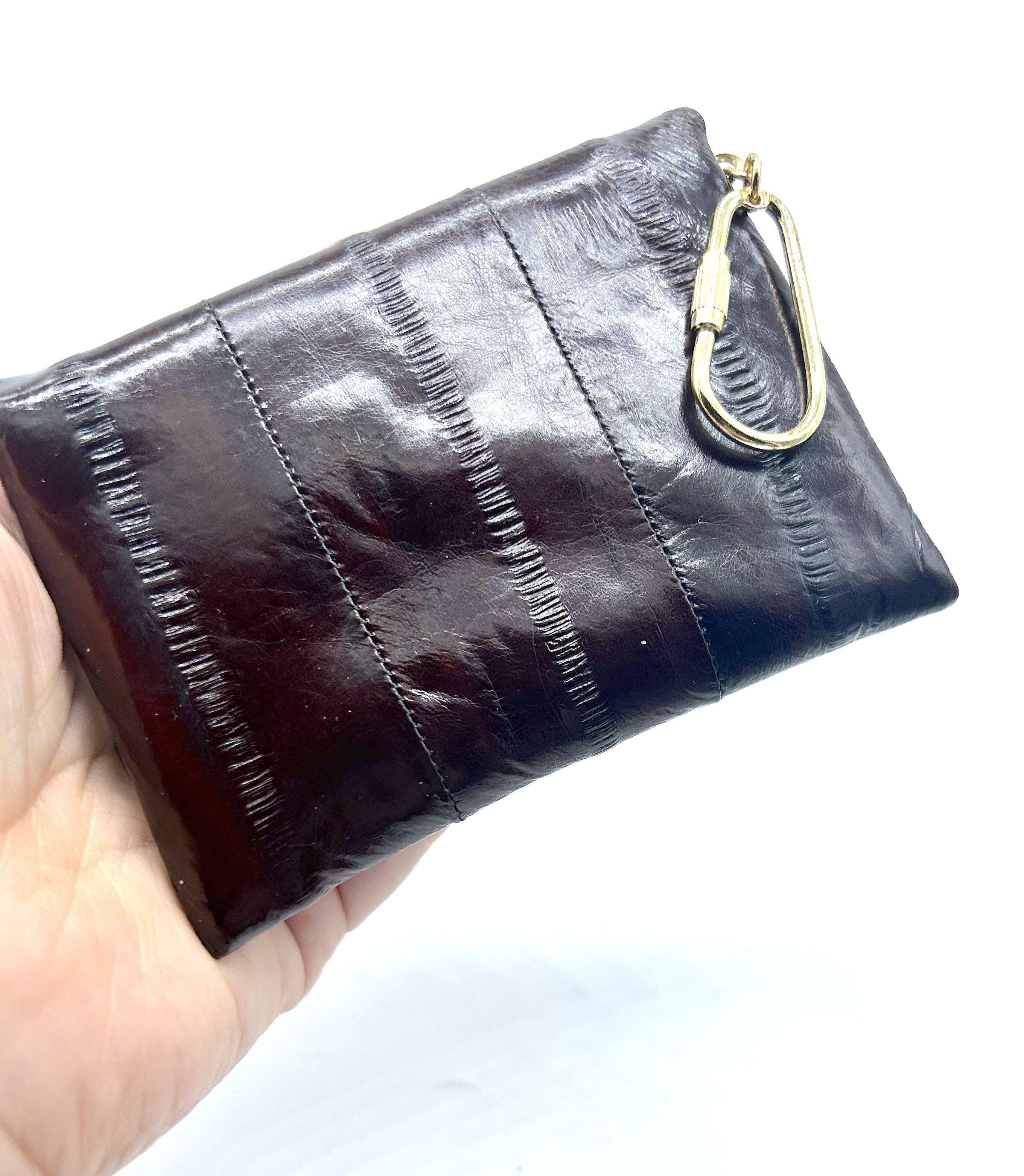 Vintage 1970's Eel Leather Mini Wallet Size ONE SIZE - 3 Thumbnail