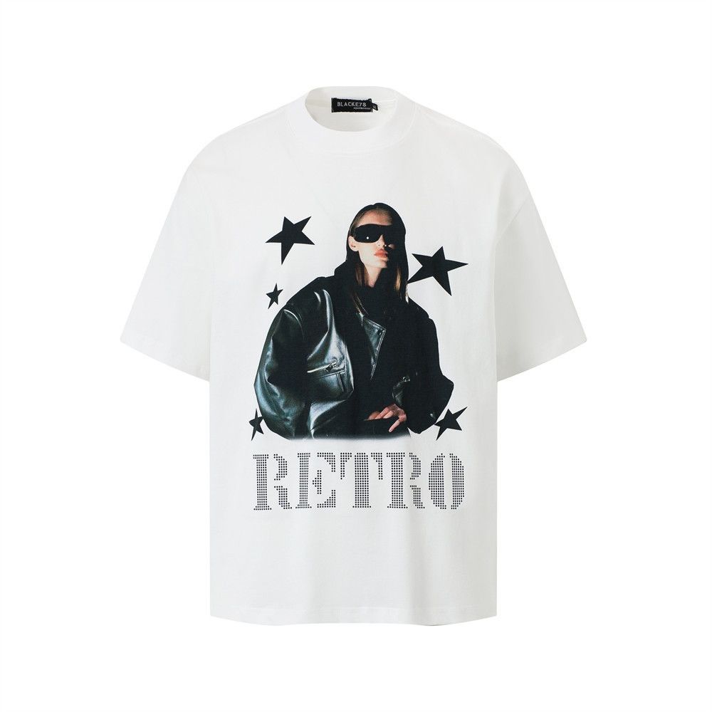 Japanese Brand × Vintage Street trend loose casual hip-hop character print t-shirt Size US M / EU 48-50 / 2 - 1 Thumbnail