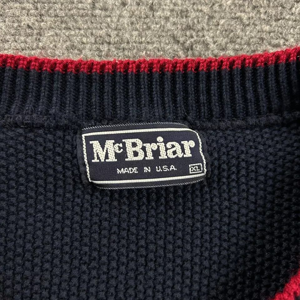 Other McBriar Sweater Vest Mens Extra Large Navy Blue Knit Size US XL / EU 56 / 4 - 2 Thumbnail