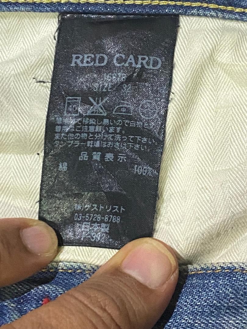 If Six Was Nine × Japanese Brand Vintage Japanese Brand Red Card Blue Washed Distressed Jeans Size US 36 / EU 52 - 21 Thumbnail