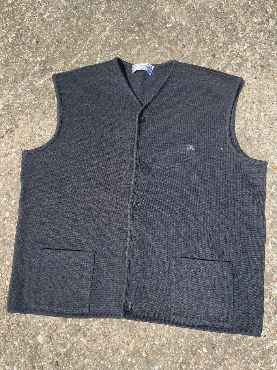 VINTAGE BURBERRYS WOOL OLD MONEY STYLE LUX VEST
