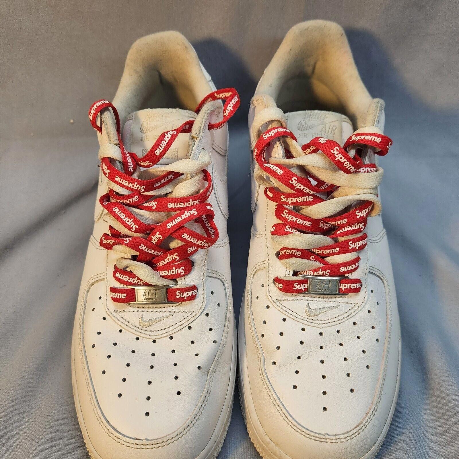 Nike Nike Air Force 1 Low Supreme White CU9225-100 Men Size 9 Size US 9 / EU 42 - 3 Thumbnail
