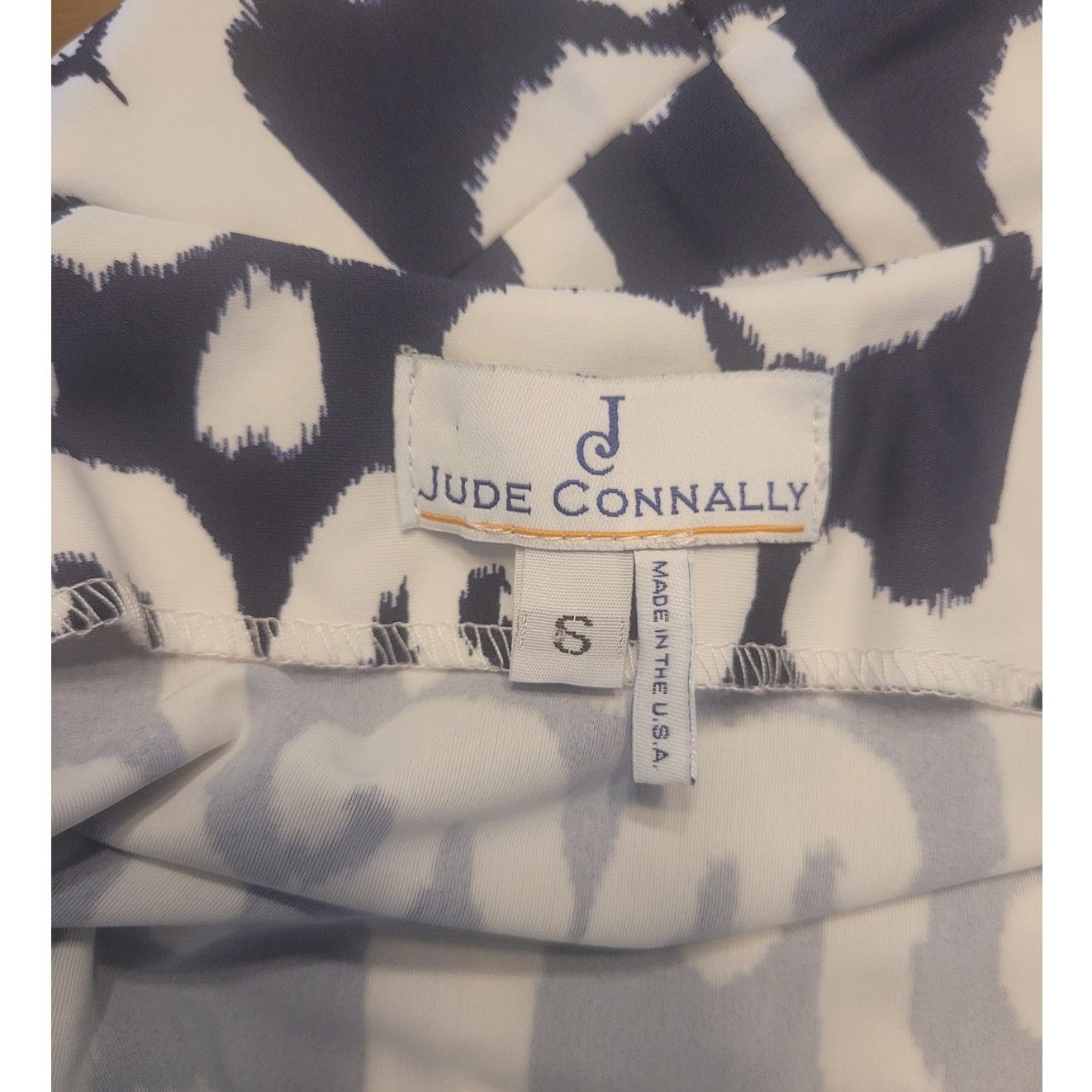 Other NWOT Jude Connally Mary Pat Dress White & Navy Ikat Print S Size S / US 4 / IT 40 - 6 Thumbnail