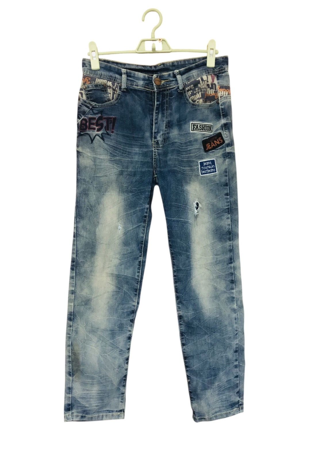 Jean Distressed Japanese brand jeans Size US 29 - 1 Thumbnail