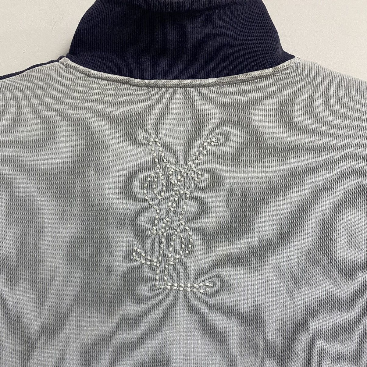 Yves Saint Laurent Vintage yves saint lauren distressed ysl zip hoodie Size US L / EU 52-54 / 3 - 3 Thumbnail