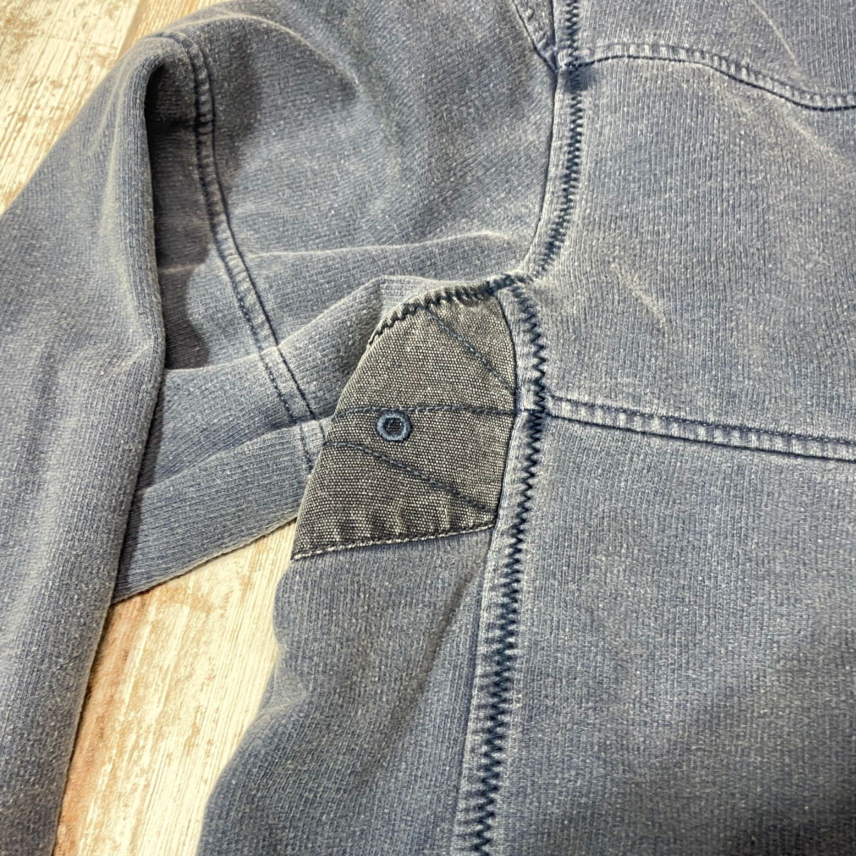 FatFace Fat Face Pullover Shirt Size M Blue Fleece Lined Mock Neck Toggle Buttons 7483 Size US M / EU 48-50 / 2 - 6 Thumbnail