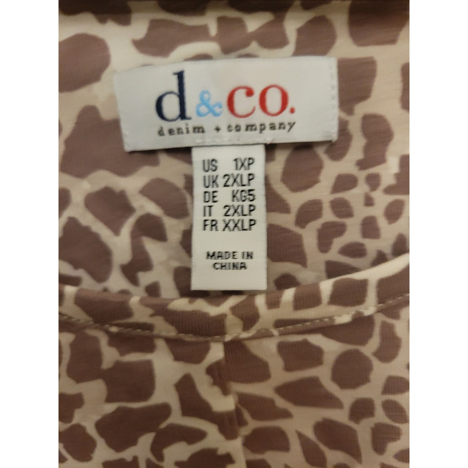 Denim & Co. Denim & Co 1XP Animal Print Size XL / US 12-14 / IT 48-50 - 3 Thumbnail
