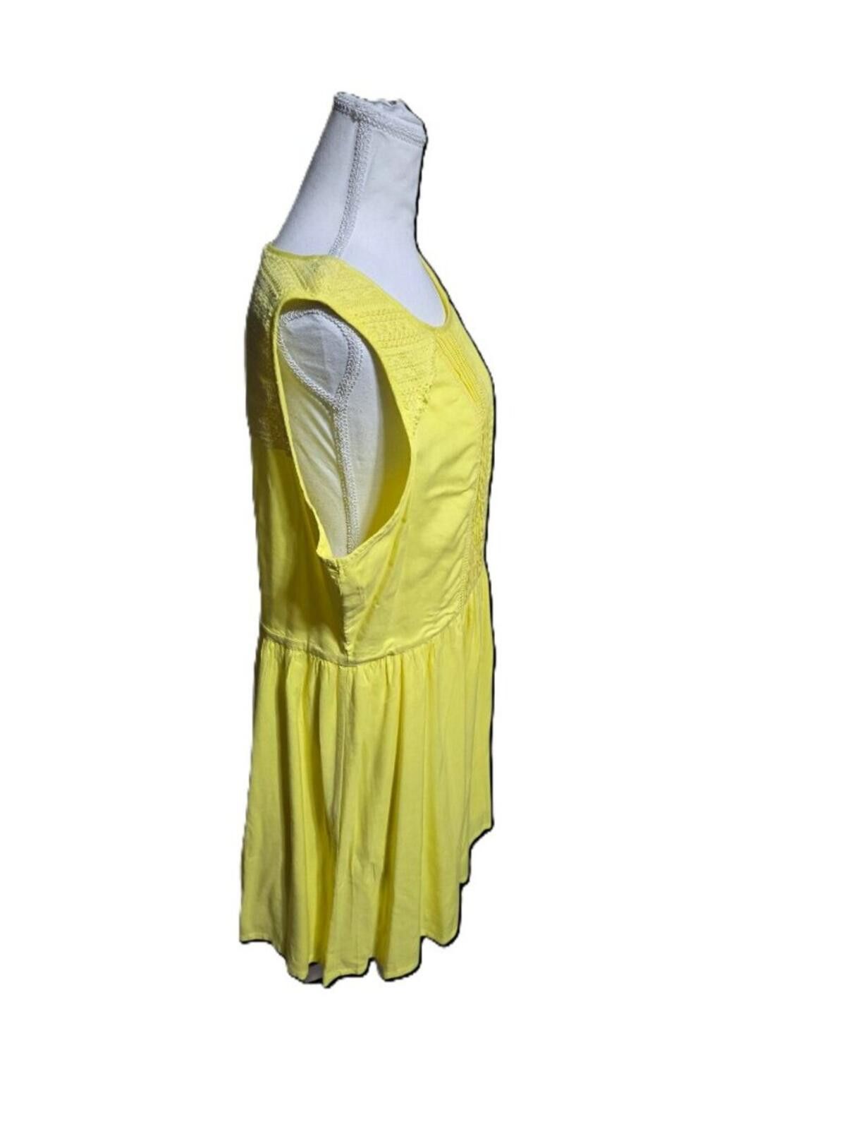 Other Charming Charlie Lined Yellow Sundress Fit & Flare Pleated Size XL / US 12-14 / IT 48-50 - 5 Thumbnail