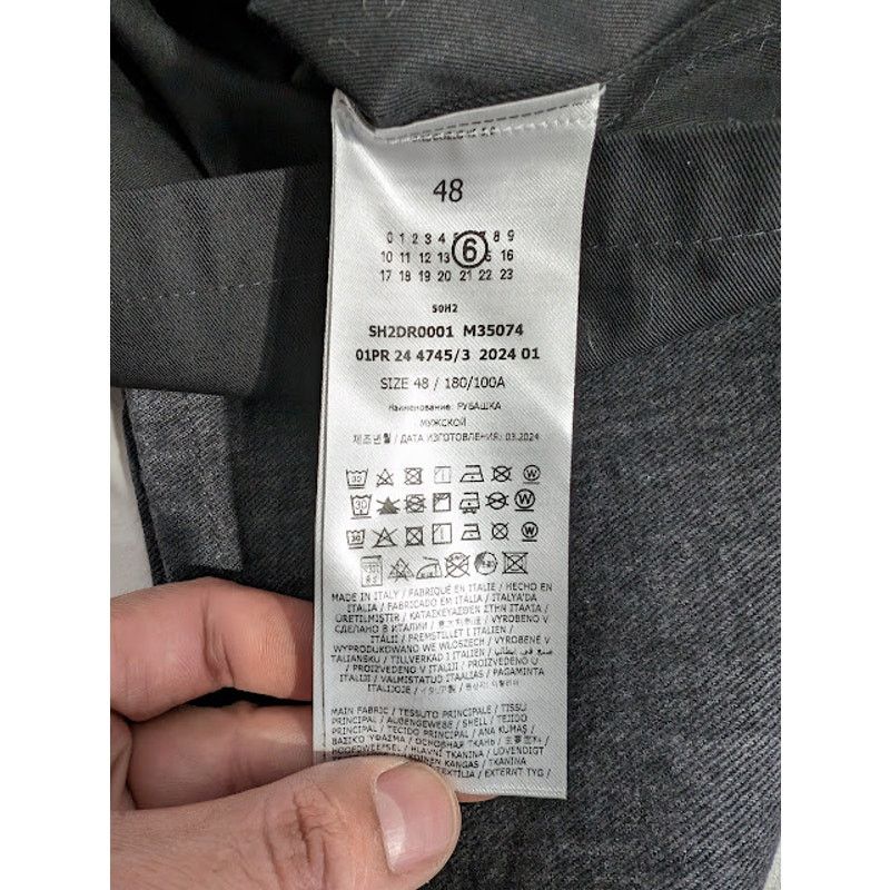 Maison Margiela o1rshd1 Short-sleeved Shirt in Black Size US M / EU 48-50 / 2 - 14 Thumbnail