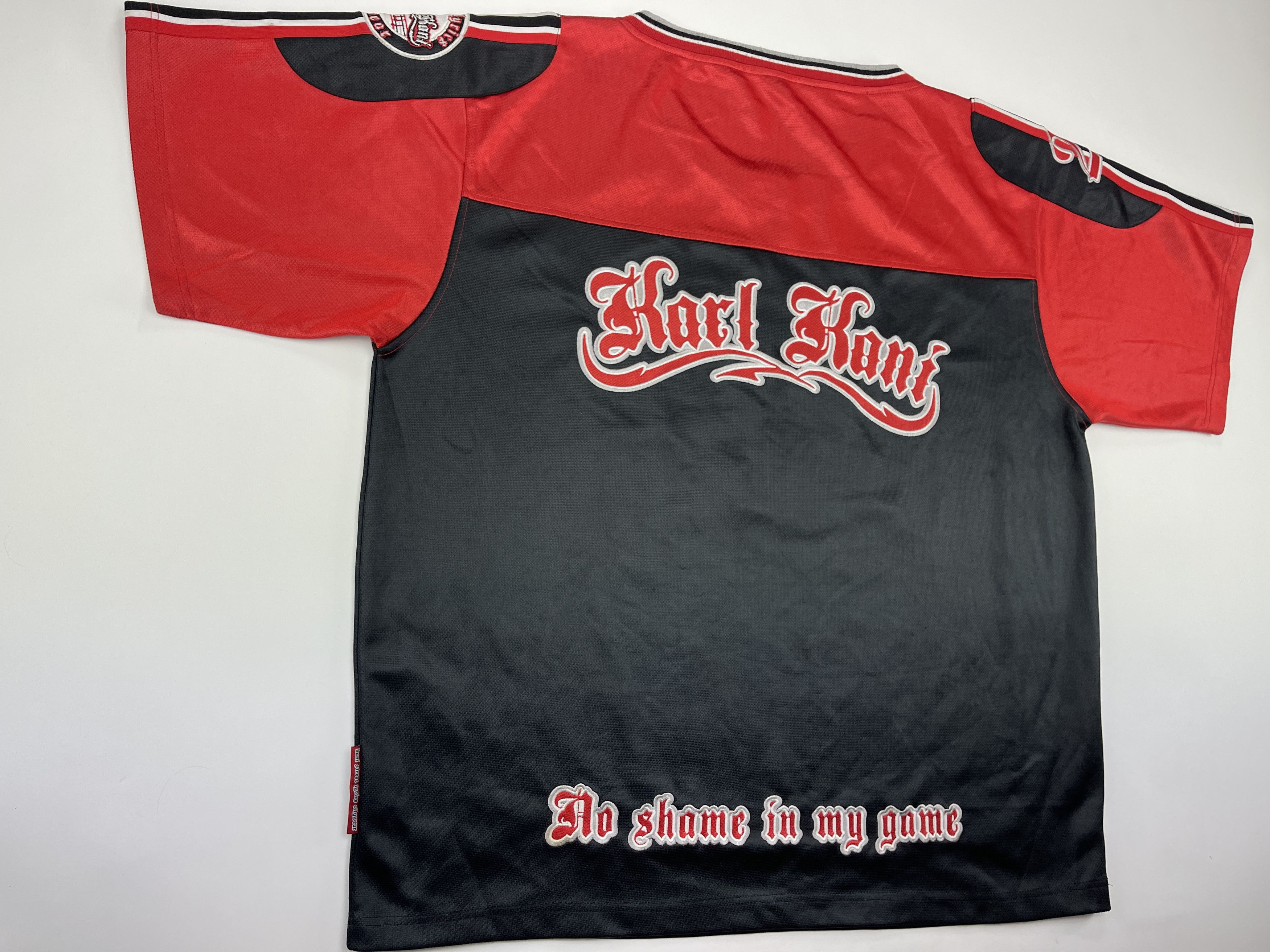 Karl Kani Karl Kani t-shirt, No Shame in My Game vintage 90s 1990s XXL Size US XXL / EU 58 / 5 - 2 Thumbnail