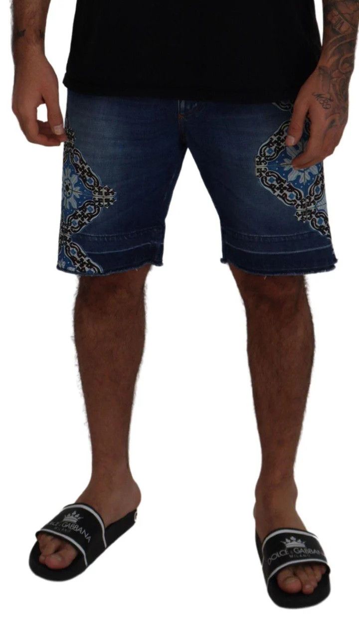 Dolce & Gabbana o1y0125 Denim Short in Blue Size US 30 / EU 46 - 3 Thumbnail