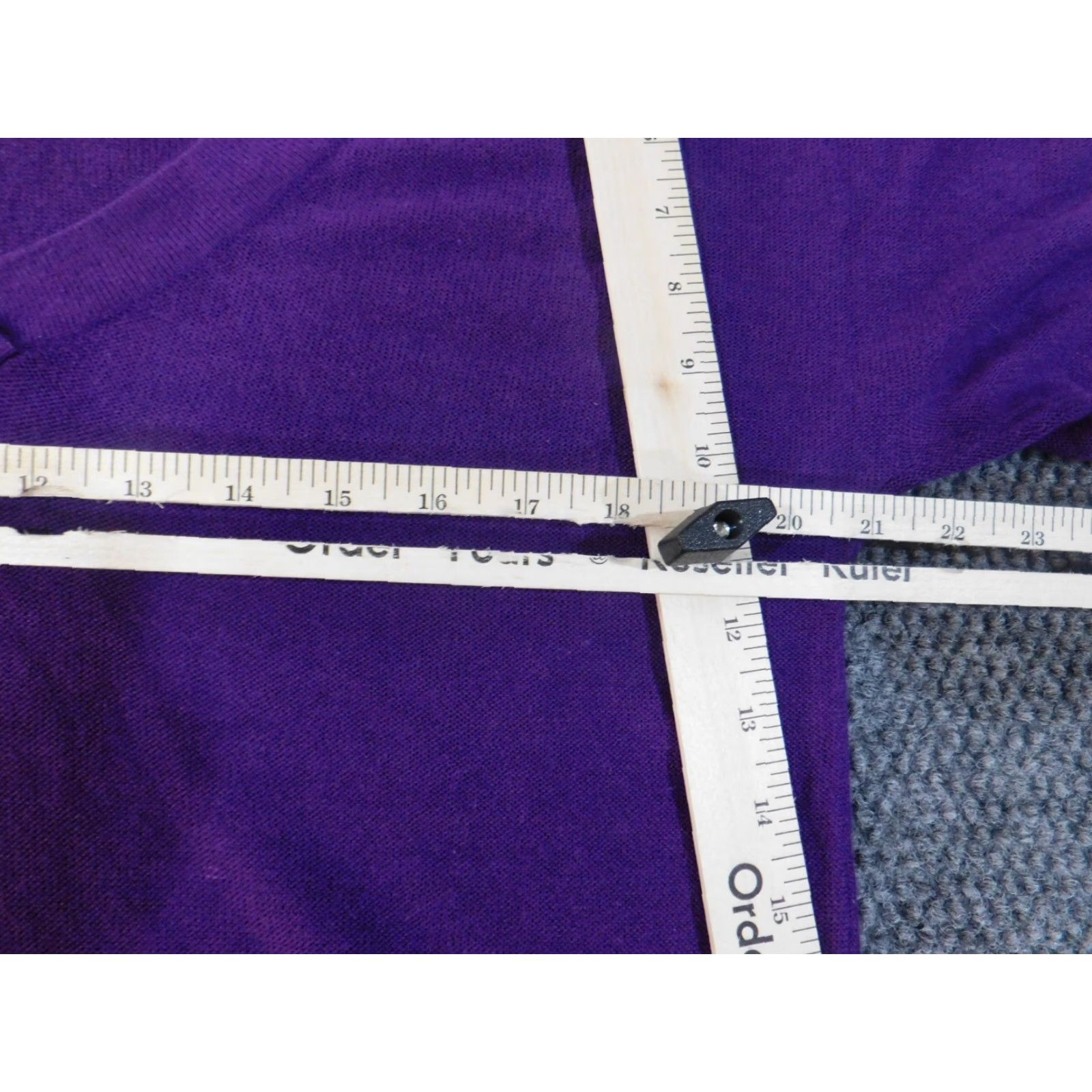 Vintage Chico's Purple Knit V-Neck Pullover Sweater Women Size 1 Regular Knit Stretch Pocket Modern Winter Size XS / US 0-2 / IT 36-38 - 5 Thumbnail